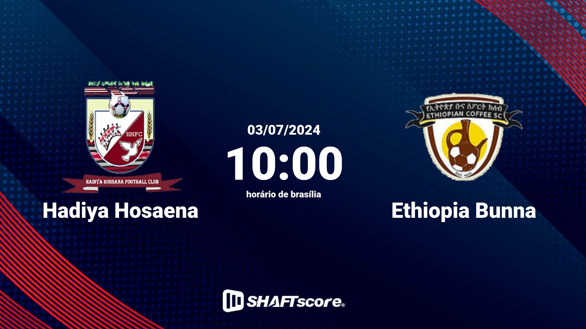 Estatísticas do jogo Hadiya Hosaena vs Ethiopia Bunna 03.07 10:00