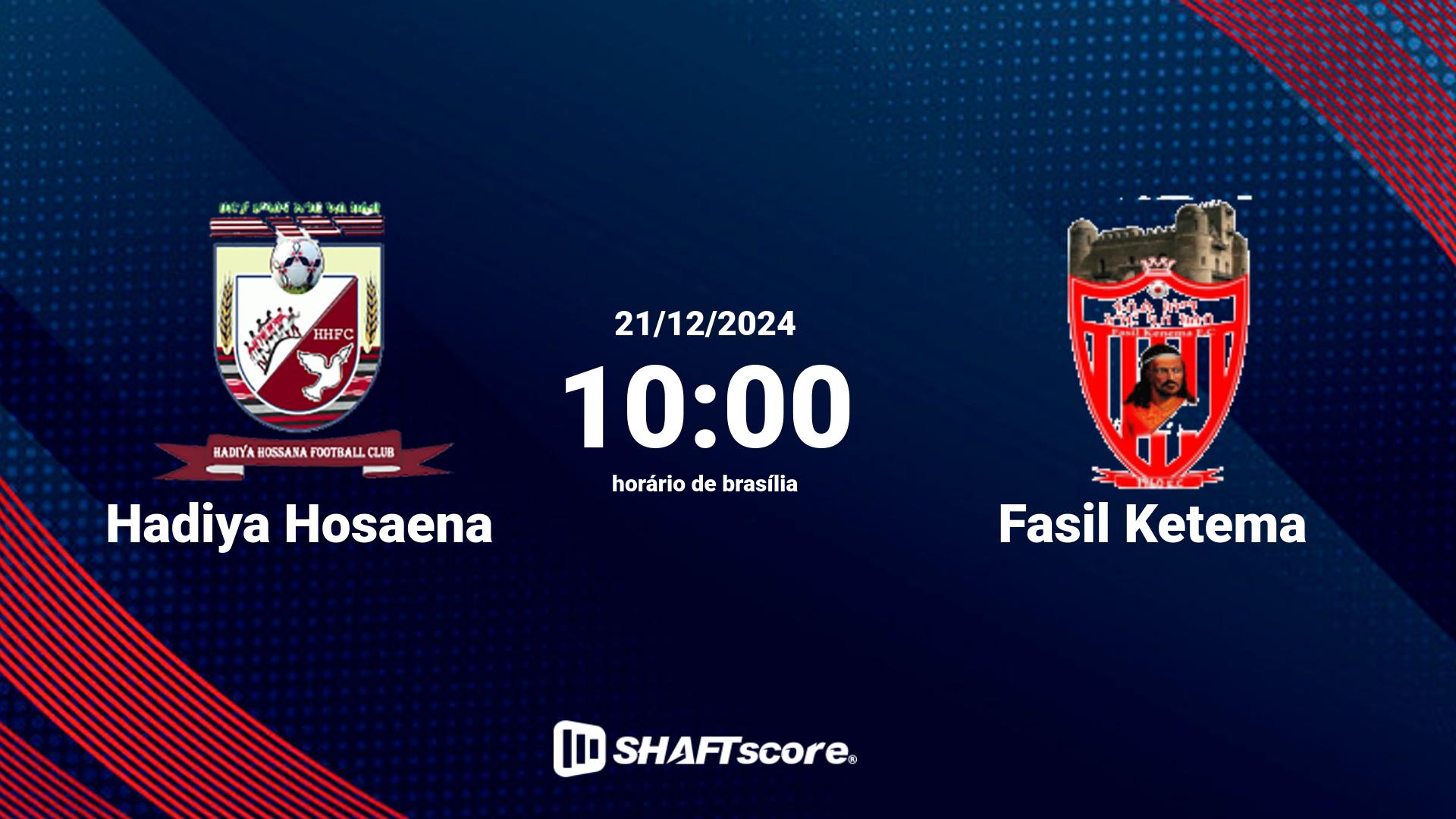 Estatísticas do jogo Hadiya Hosaena vs Fasil Ketema 21.12 10:00