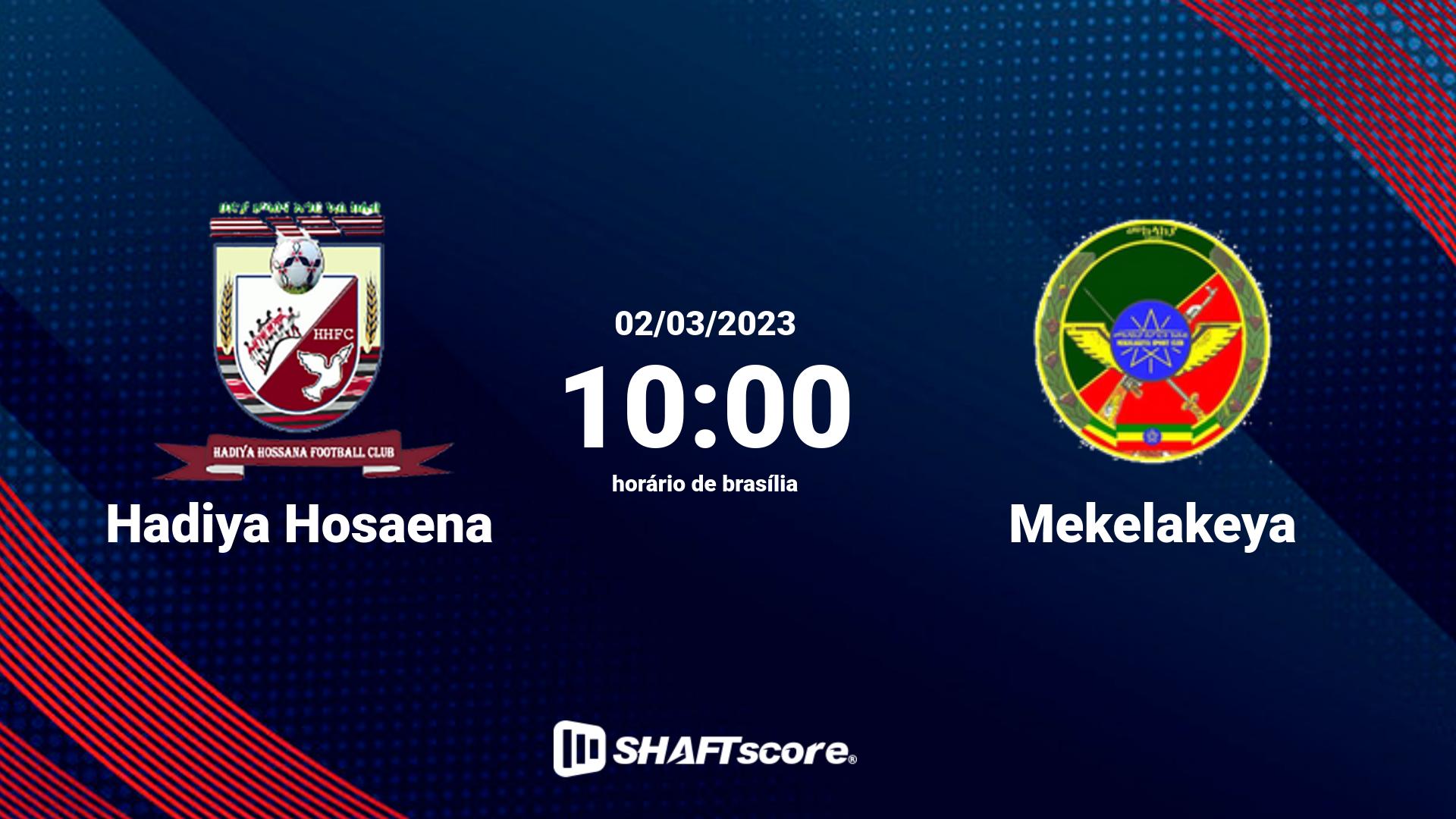 Estatísticas do jogo Hadiya Hosaena vs Mekelakeya 02.03 10:00