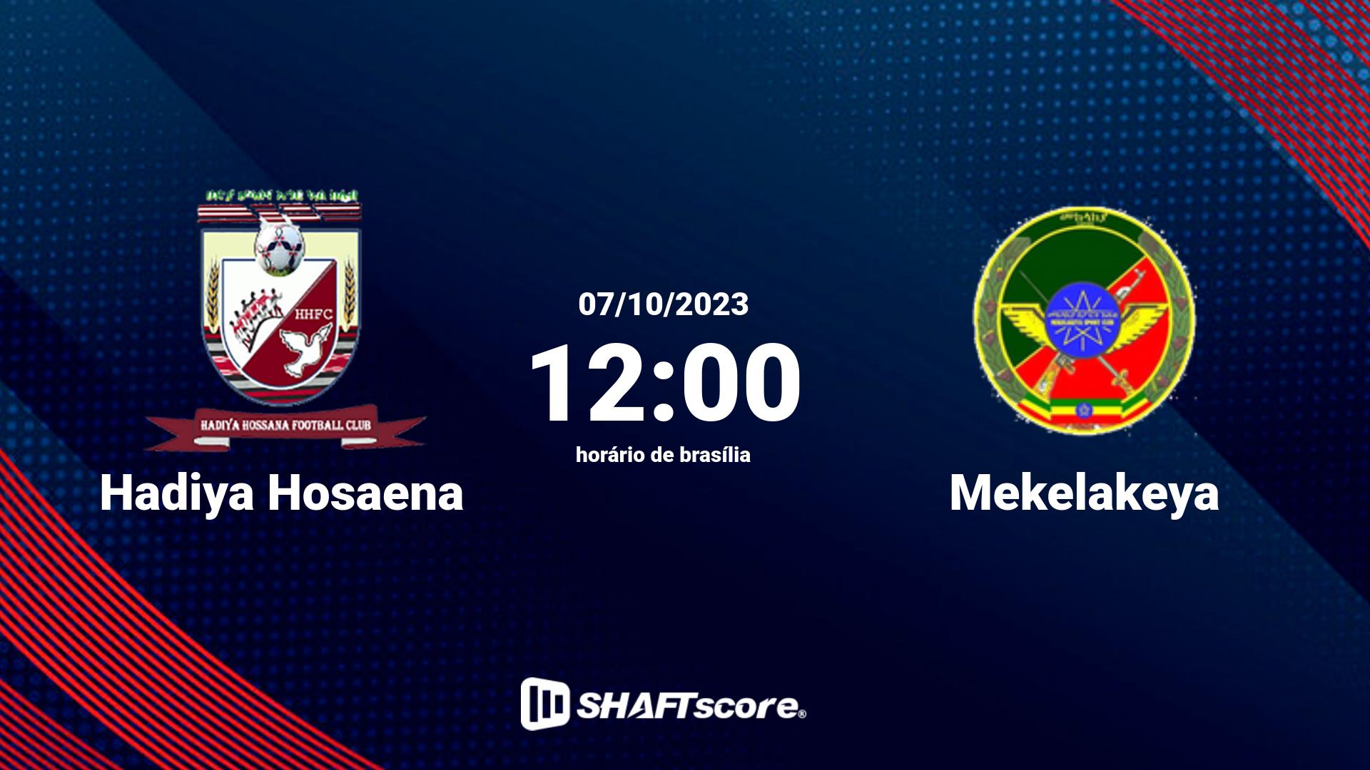 Estatísticas do jogo Hadiya Hosaena vs Mekelakeya 07.10 12:00