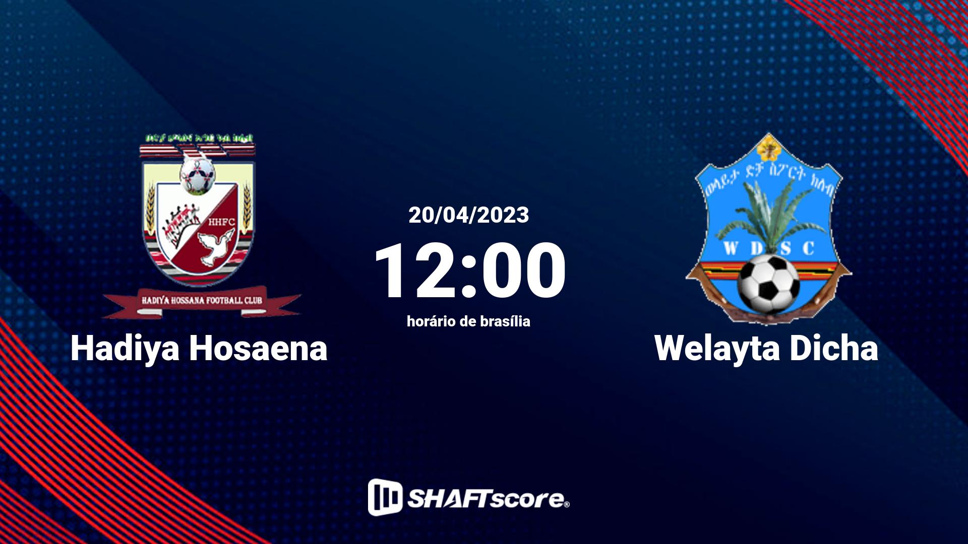 Estatísticas do jogo Hadiya Hosaena vs Welayta Dicha 20.04 12:00