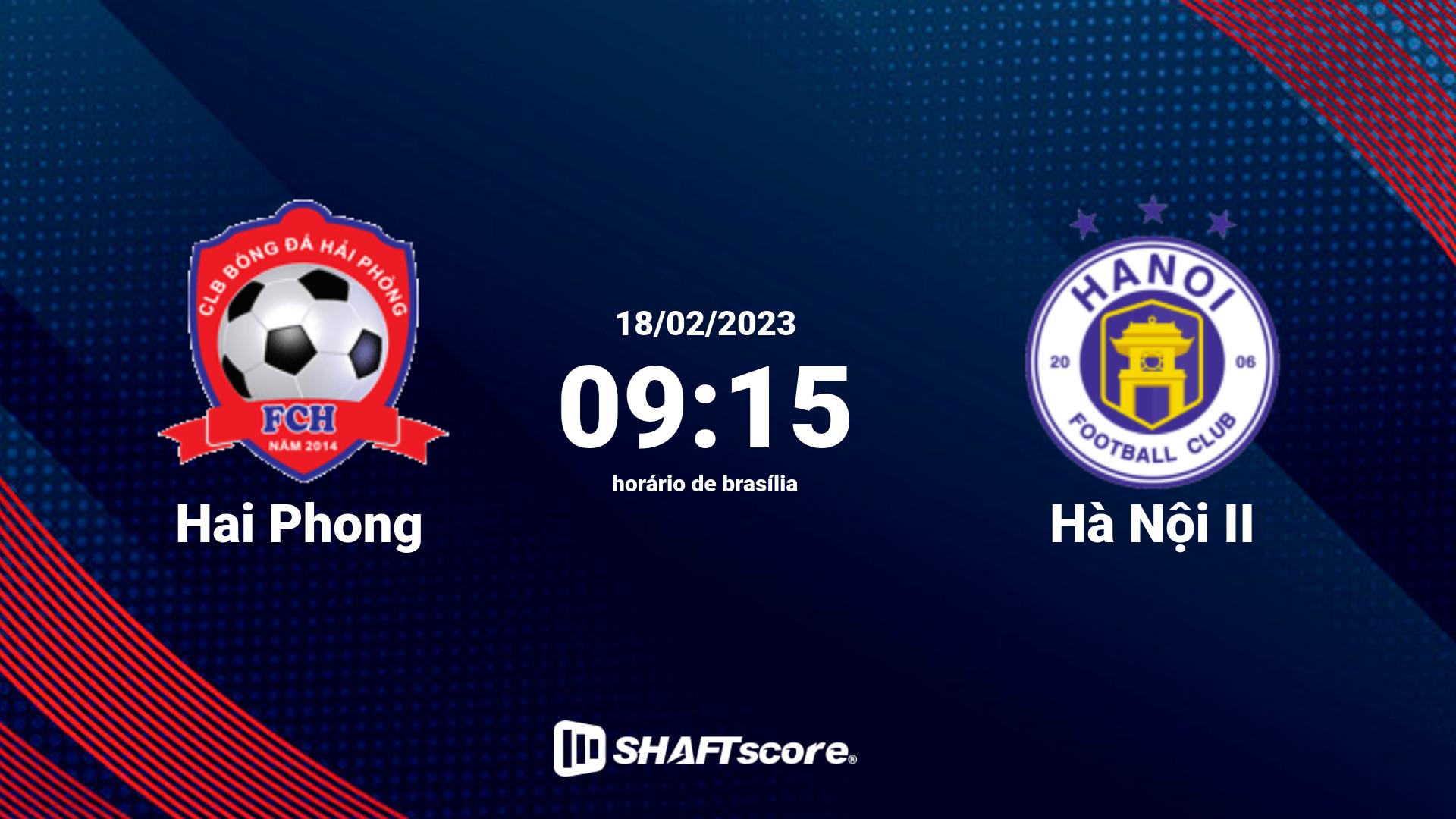 Estatísticas do jogo Hai Phong vs Hà Nội II 18.02 09:15