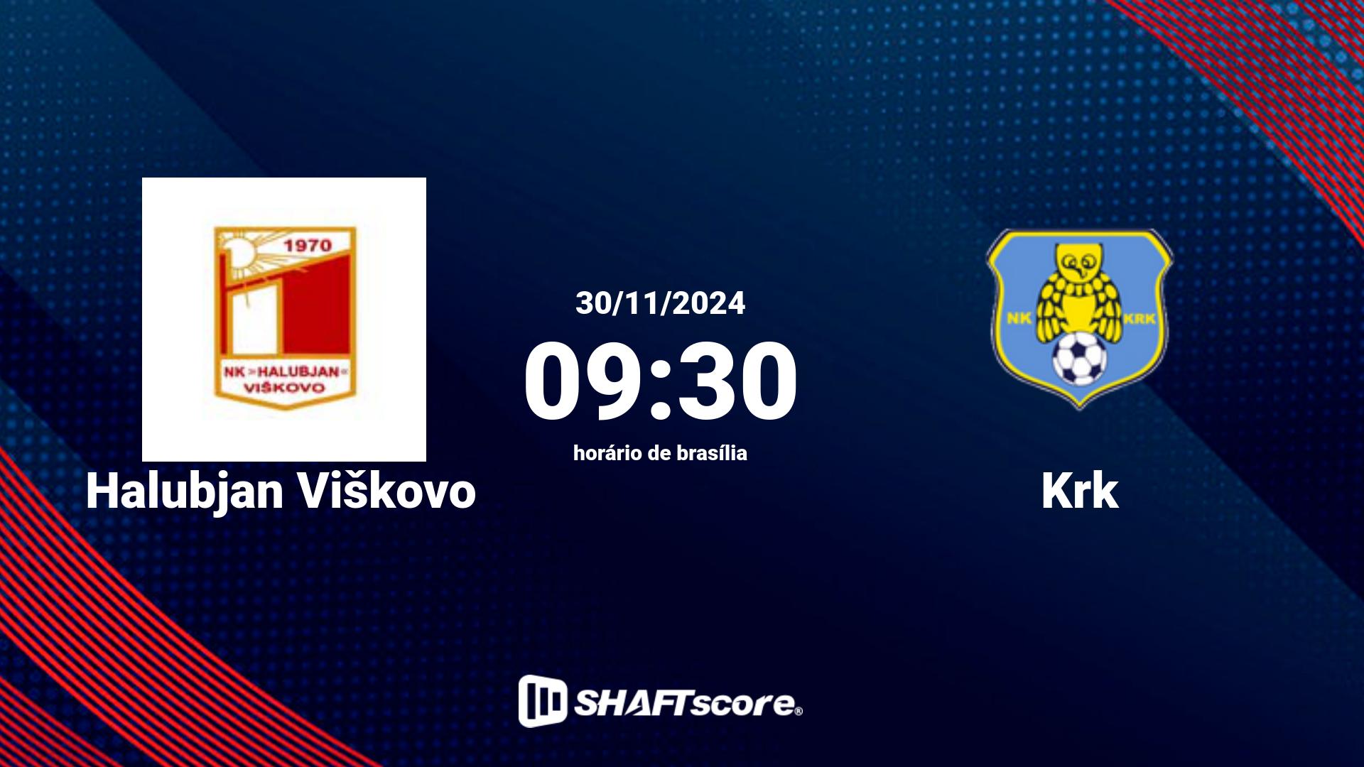 Estatísticas do jogo Halubjan Viškovo vs Krk 30.11 09:30