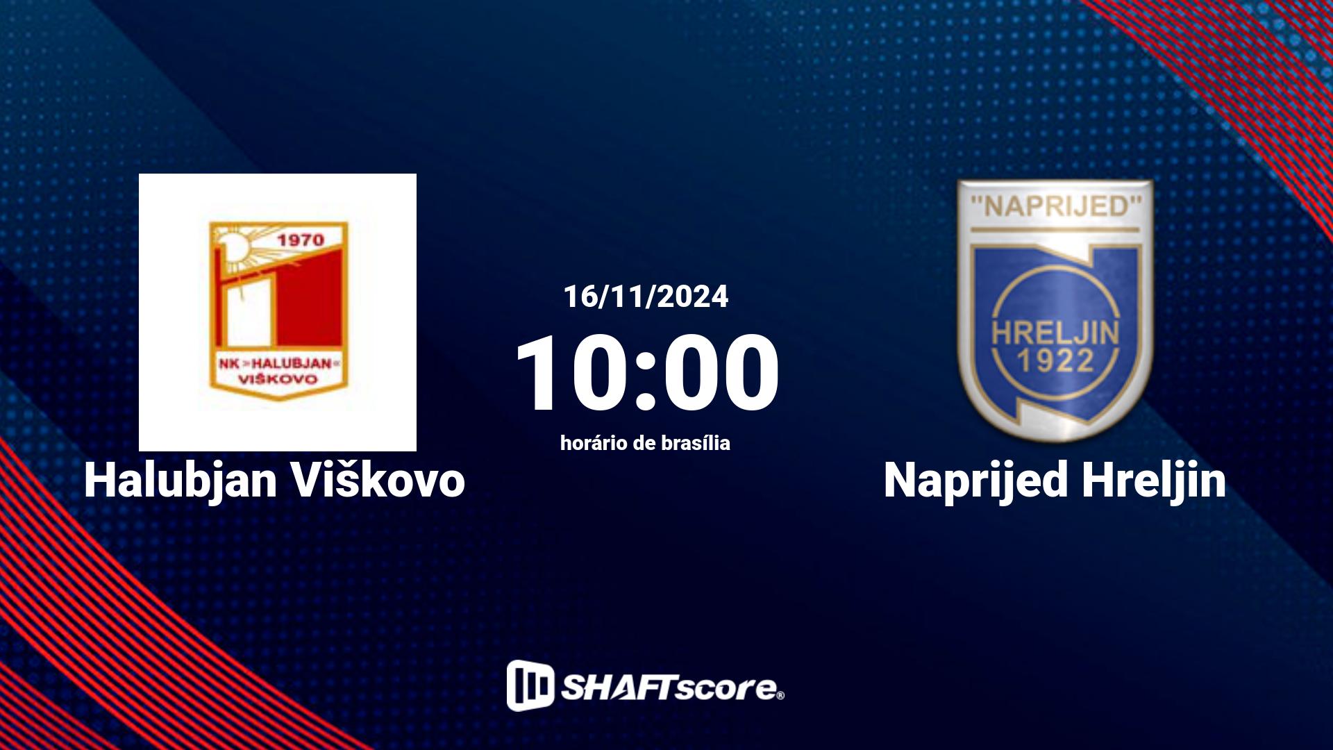 Estatísticas do jogo Halubjan Viškovo vs Naprijed Hreljin 16.11 10:00