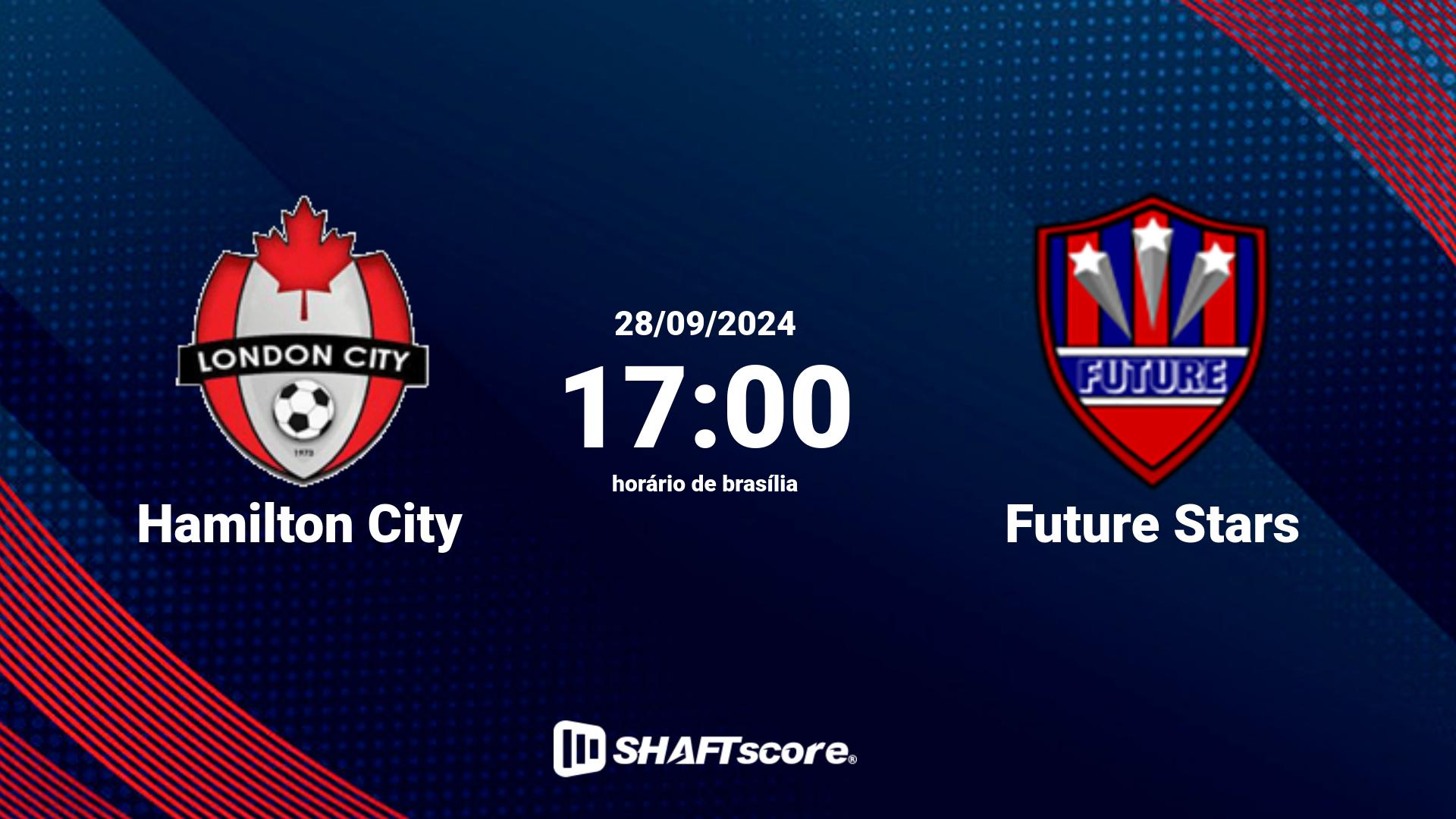 Estatísticas do jogo Hamilton City vs Future Stars 28.09 17:00