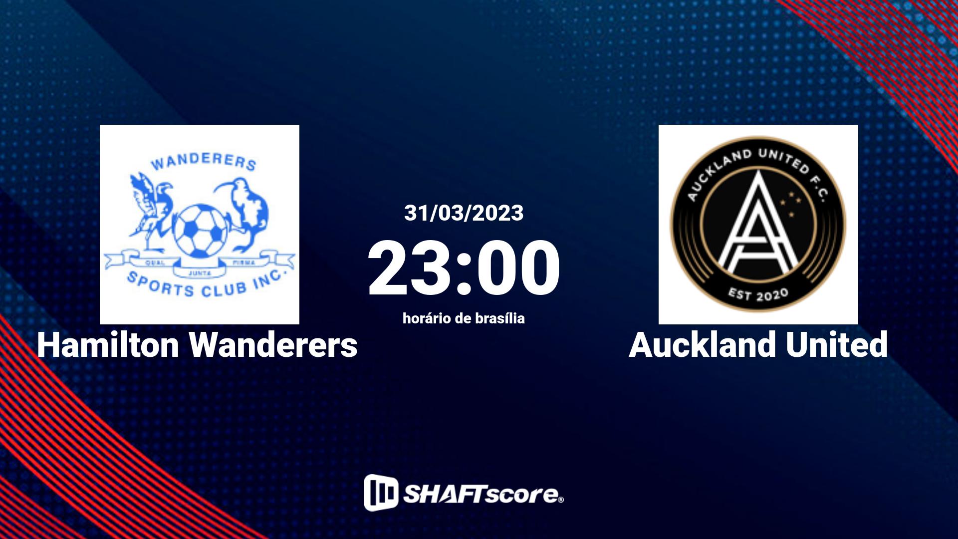 Estatísticas do jogo Hamilton Wanderers vs Auckland United 31.03 23:00
