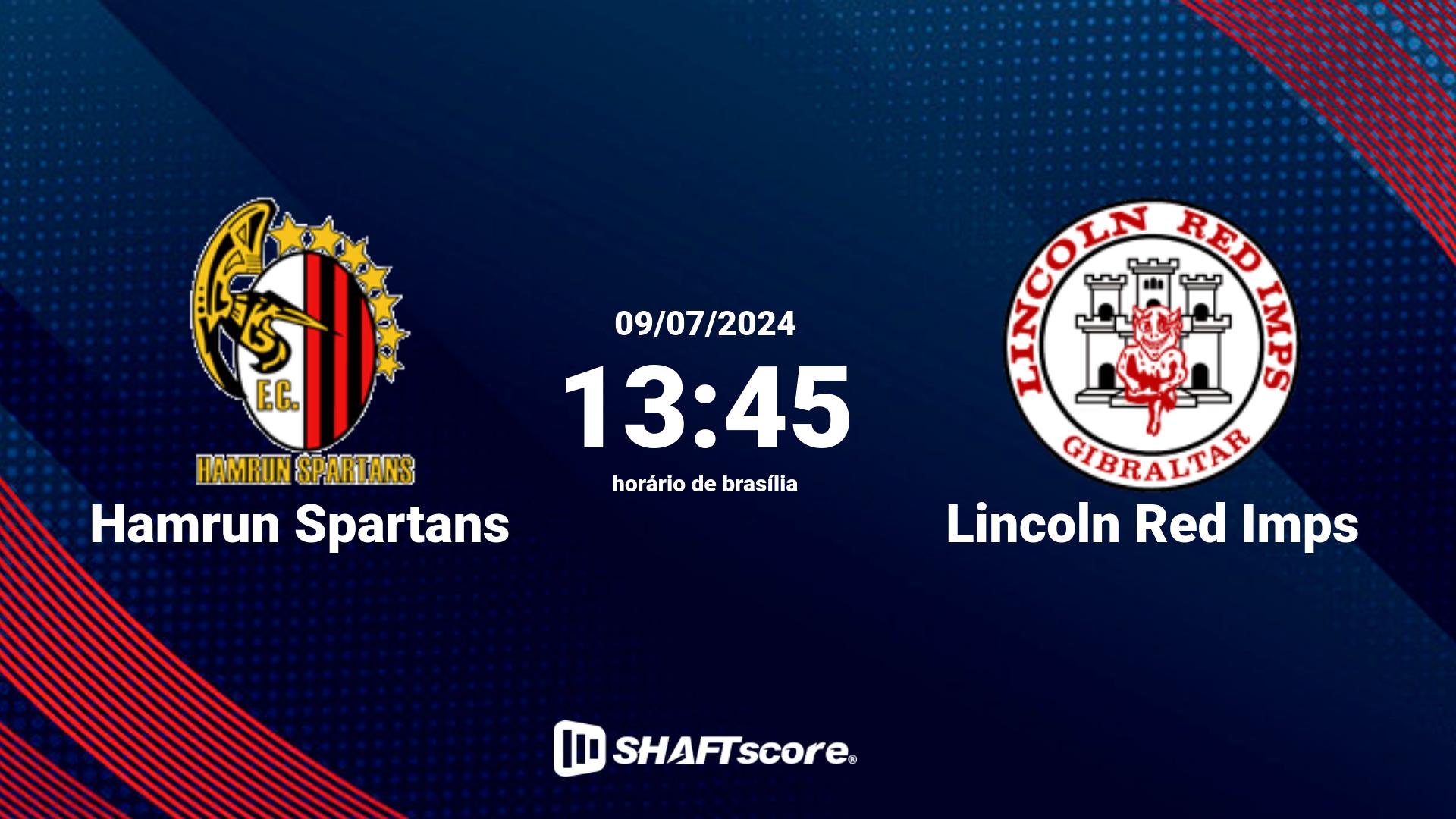 Estatísticas do jogo Hamrun Spartans vs Lincoln Red Imps 09.07 13:45