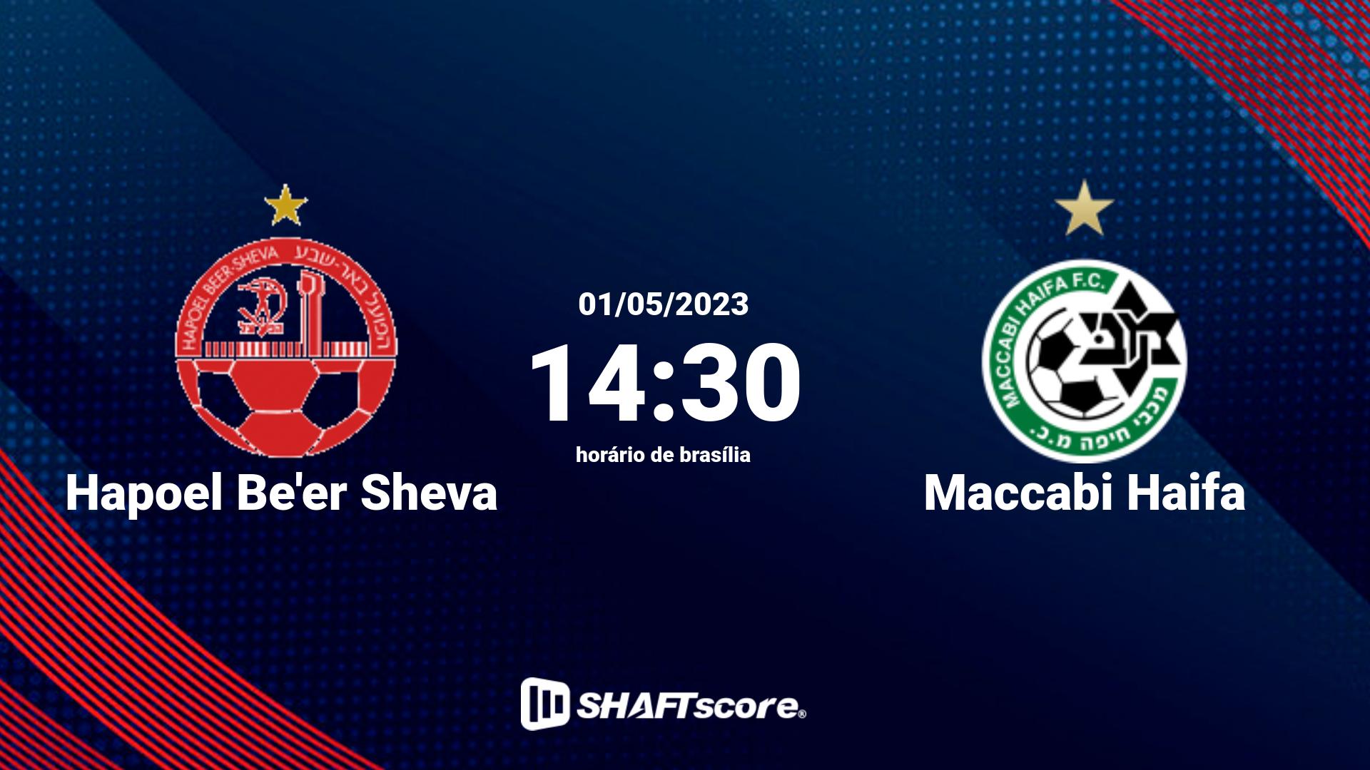 Estatísticas do jogo Hapoel Be'er Sheva vs Maccabi Haifa 01.05 14:30