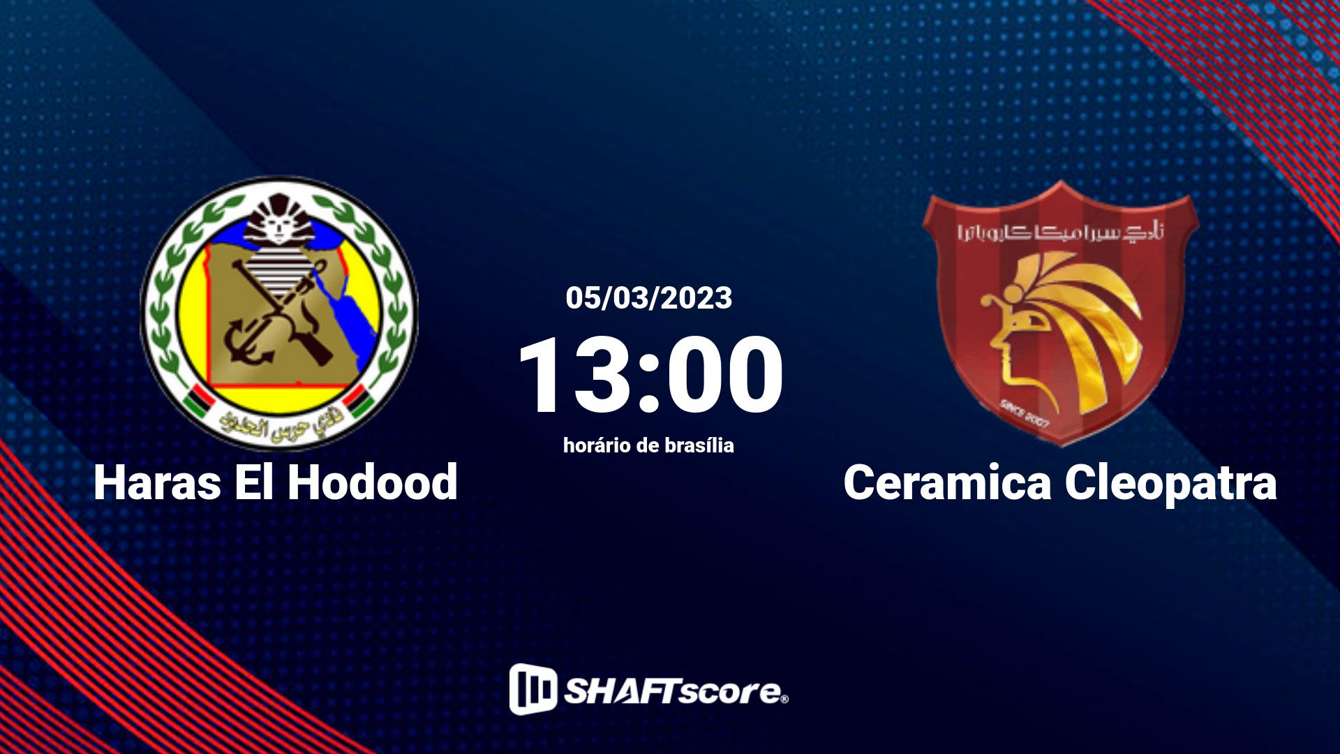 Estatísticas do jogo Haras El Hodood vs Ceramica Cleopatra 05.03 13:00