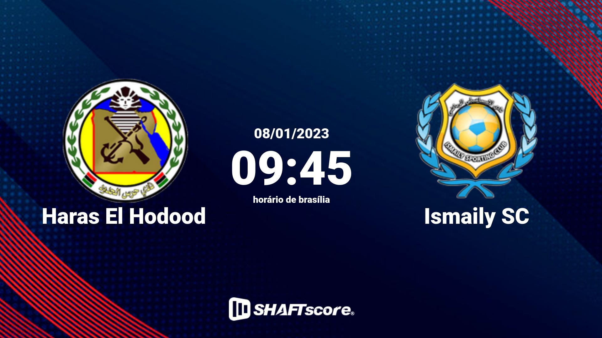 Estatísticas do jogo Haras El Hodood vs Ismaily SC 08.01 09:45