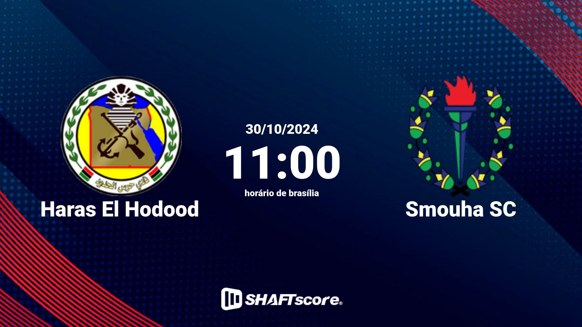 Estatísticas do jogo Haras El Hodood vs Smouha SC 30.10 11:00