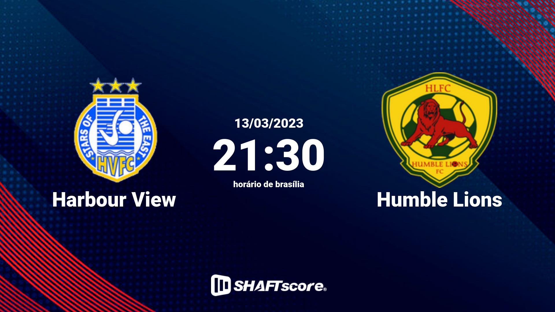 Estatísticas do jogo Harbour View vs Humble Lions 13.03 21:30