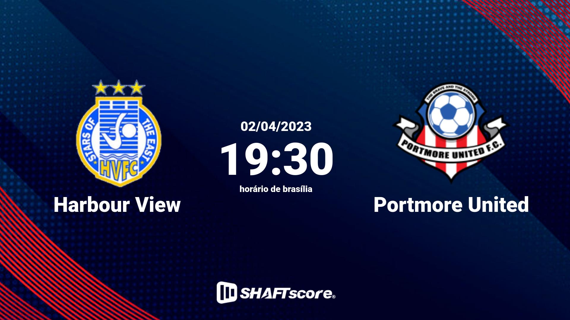 Estatísticas do jogo Harbour View vs Portmore United 02.04 19:30