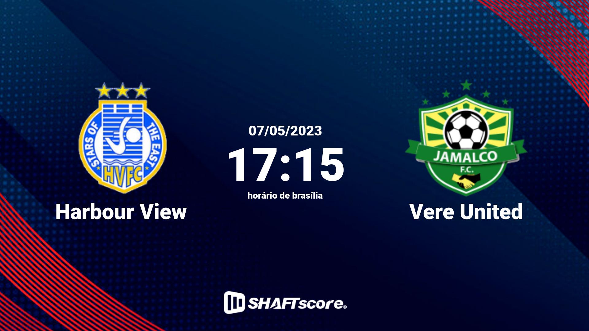 Estatísticas do jogo Harbour View vs Vere United 07.05 17:15