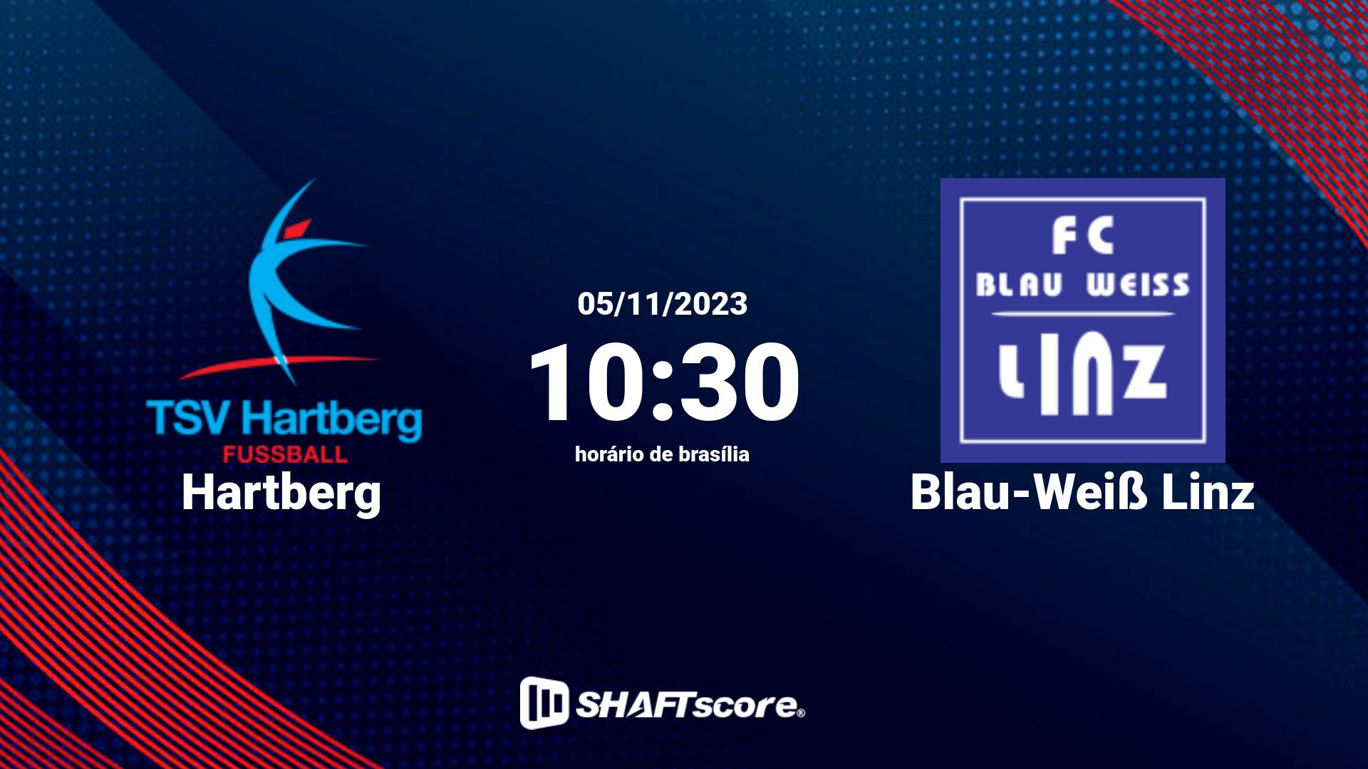 Estatísticas do jogo Hartberg vs Blau-Weiß Linz 05.11 10:30