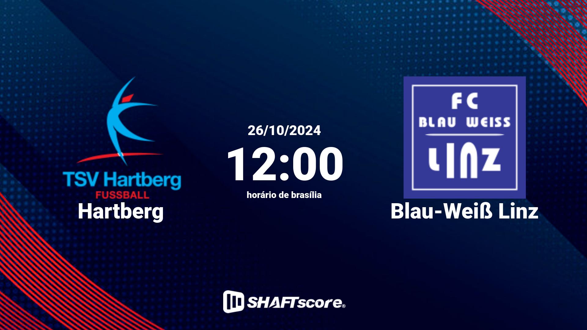 Estatísticas do jogo Hartberg vs Blau-Weiß Linz 26.10 12:00