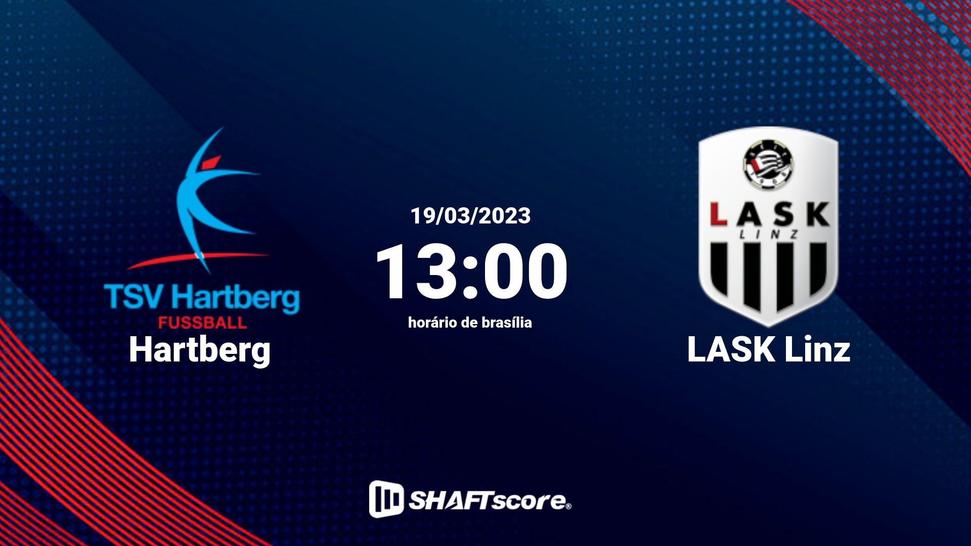 Estatísticas do jogo Hartberg vs LASK Linz 19.03 13:00