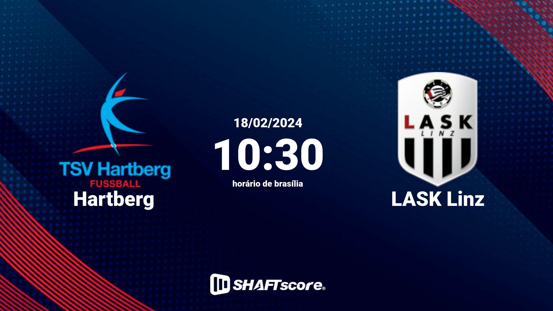 Estatísticas do jogo Hartberg vs LASK Linz 18.02 10:30