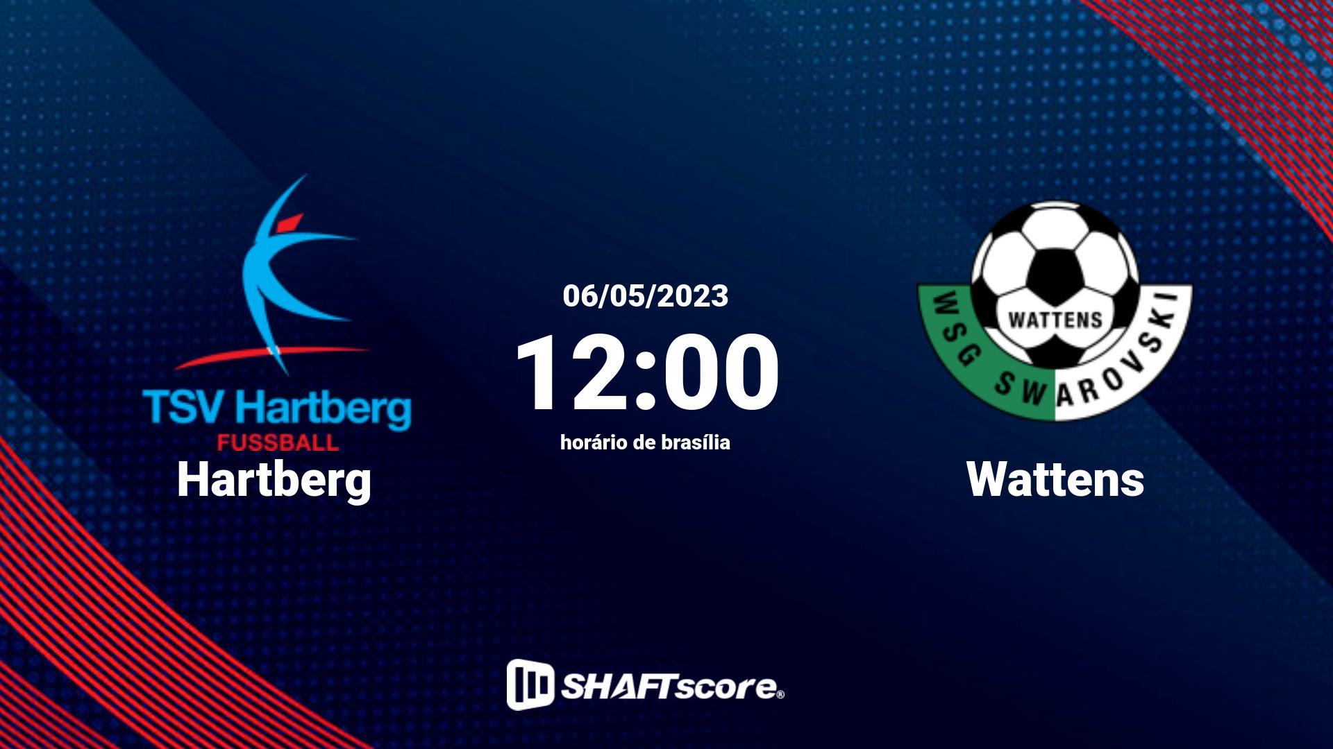 Estatísticas do jogo Hartberg vs Wattens 06.05 12:00