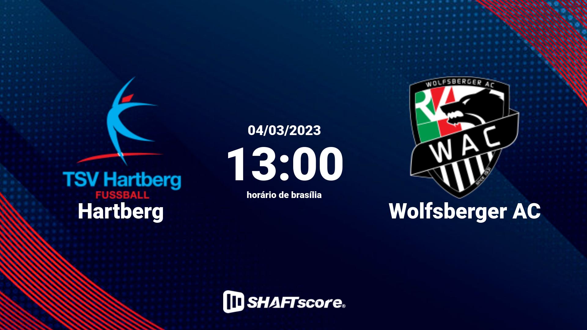 Estatísticas do jogo Hartberg vs Wolfsberger AC 04.03 13:00