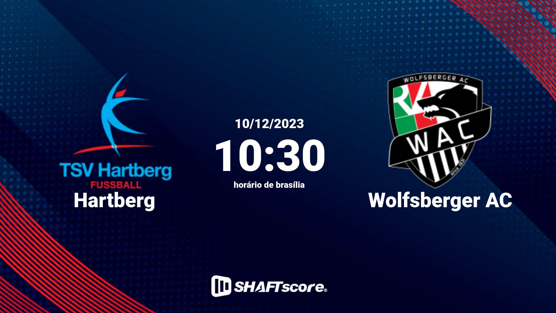 Estatísticas do jogo Hartberg vs Wolfsberger AC 10.12 10:30