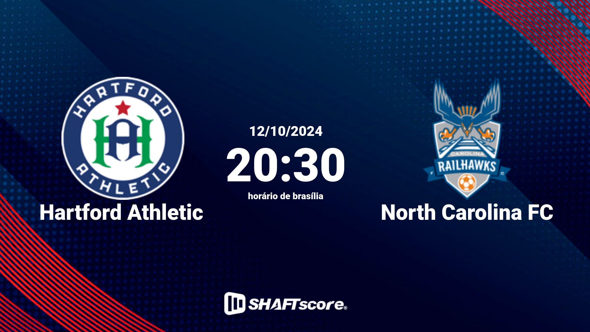 Estatísticas do jogo Hartford Athletic vs North Carolina FC 12.10 20:30