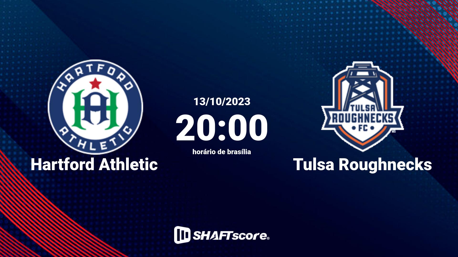 Estatísticas do jogo Hartford Athletic vs Tulsa Roughnecks 13.10 20:00