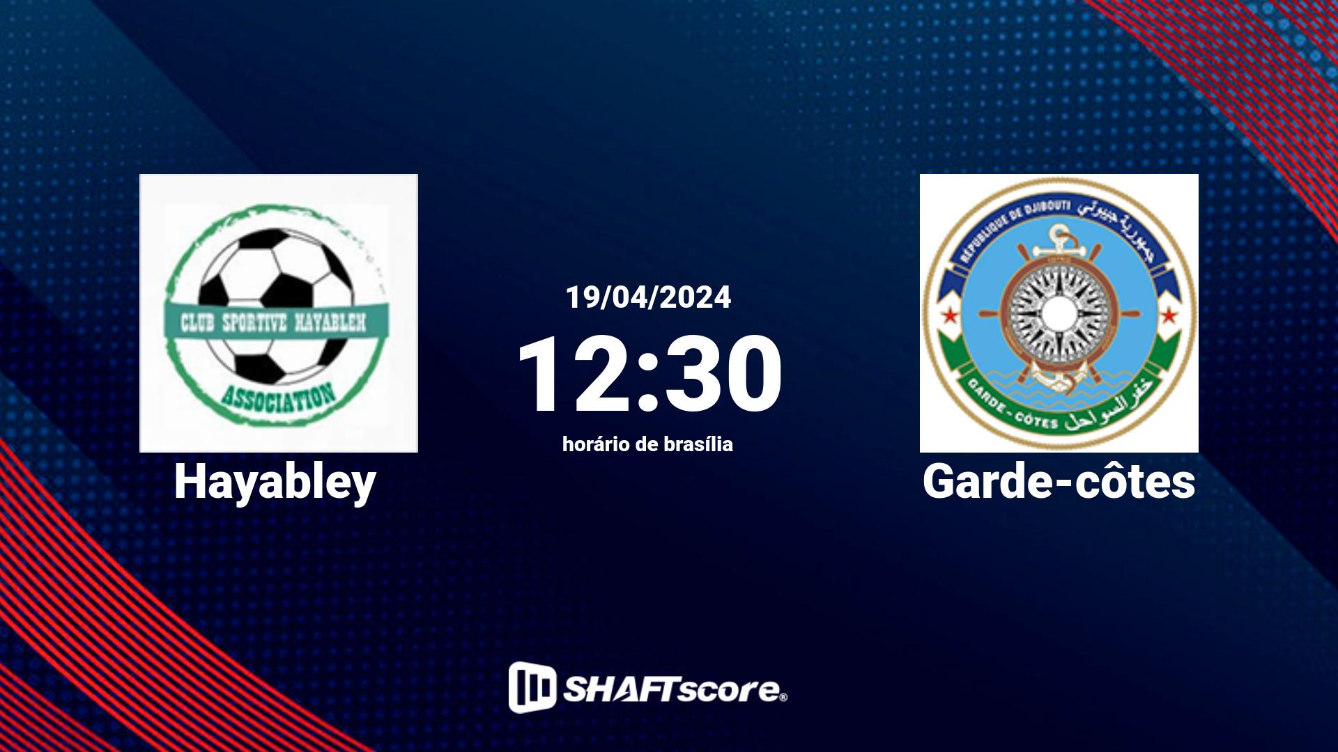 Estatísticas do jogo Hayabley vs Garde-côtes 29.03 21:00