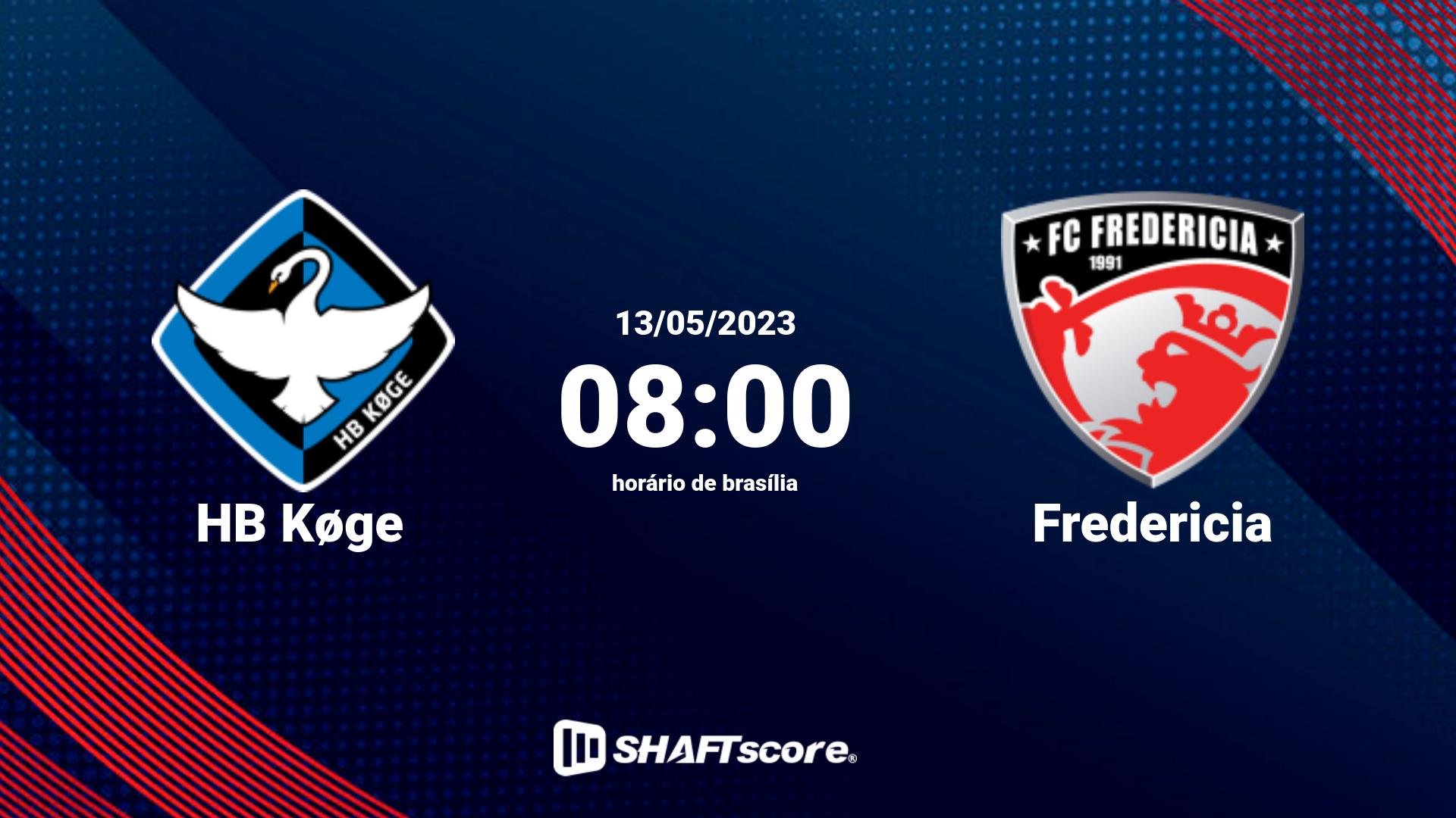 Estatísticas do jogo HB Køge vs Fredericia 13.05 08:00