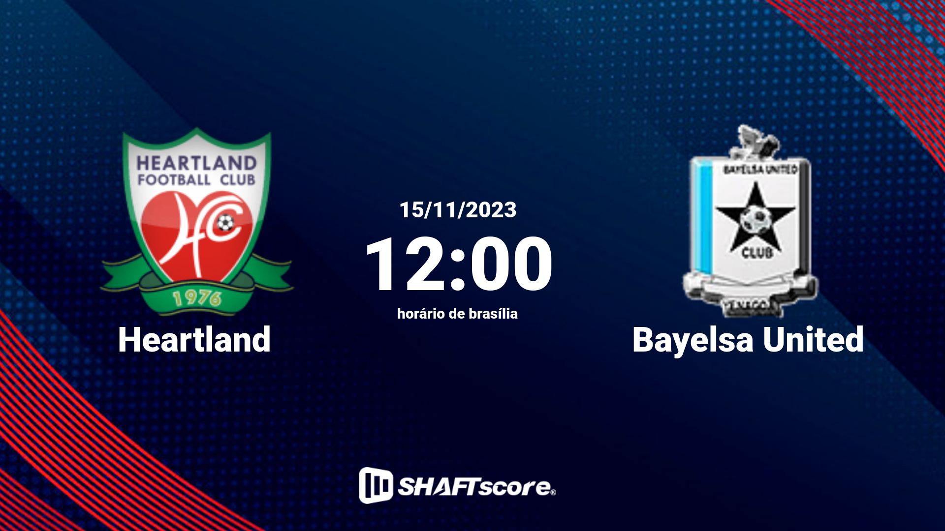 Estatísticas do jogo Heartland vs Bayelsa United 15.11 12:00