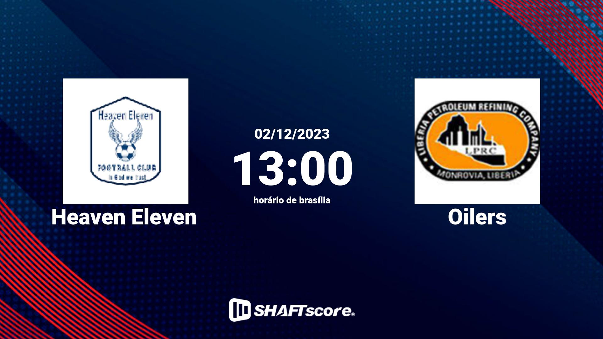 Estatísticas do jogo Heaven Eleven vs Oilers 02.12 13:00