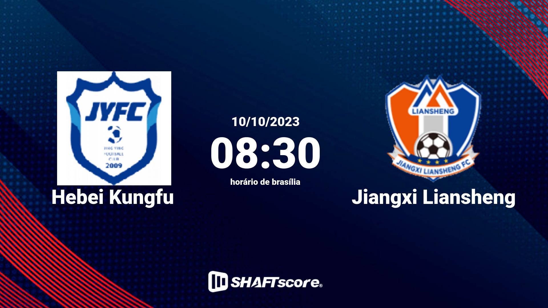 Estatísticas do jogo Hebei Kungfu vs Jiangxi Liansheng 10.10 08:30