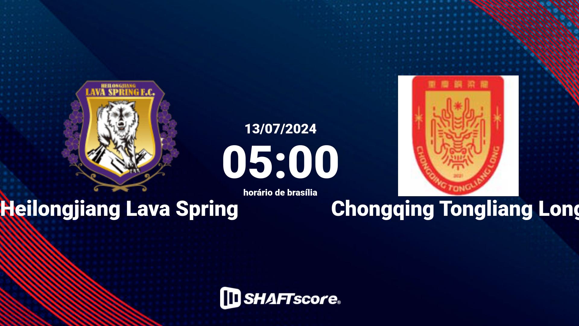 Estatísticas do jogo Heilongjiang Lava Spring vs Chongqing Tongliang Long 13.07 05:00