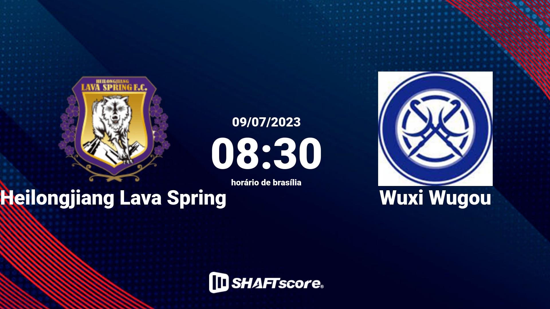 Estatísticas do jogo Heilongjiang Lava Spring vs Wuxi Wugou 09.07 08:30