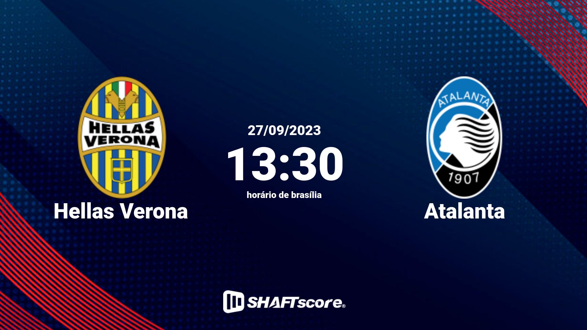 Estatísticas do jogo Hellas Verona vs Atalanta 27.09 13:30