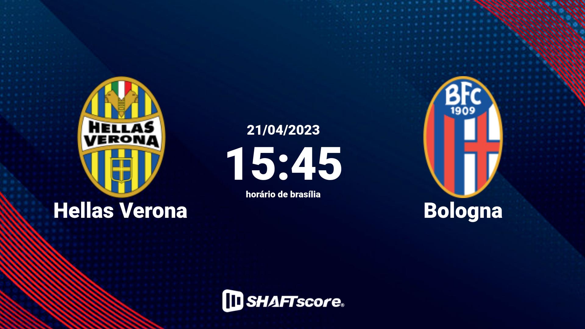 Estatísticas do jogo Hellas Verona vs Bologna 21.04 15:45