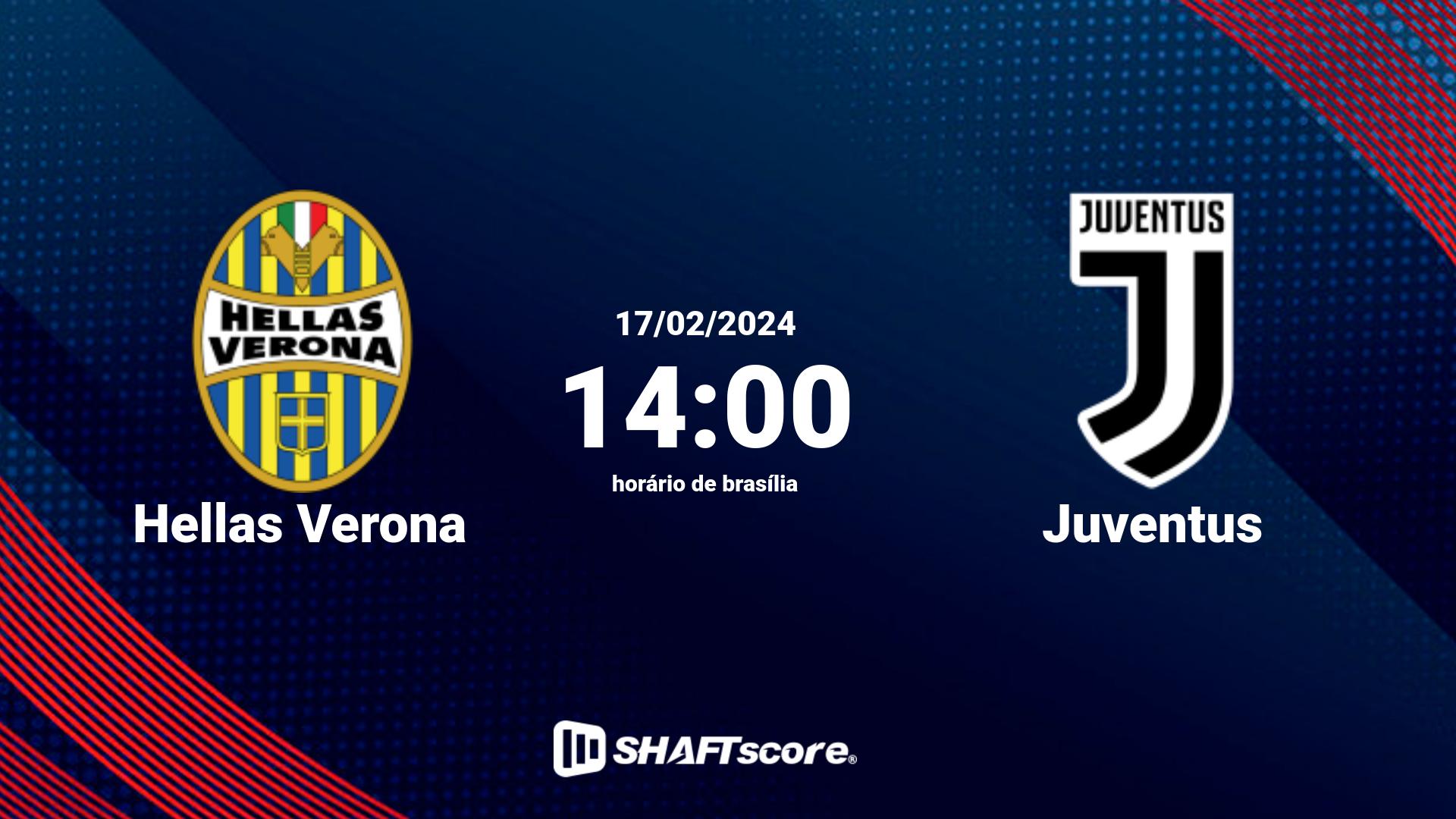 Estatísticas do jogo Hellas Verona vs Juventus 17.02 14:00