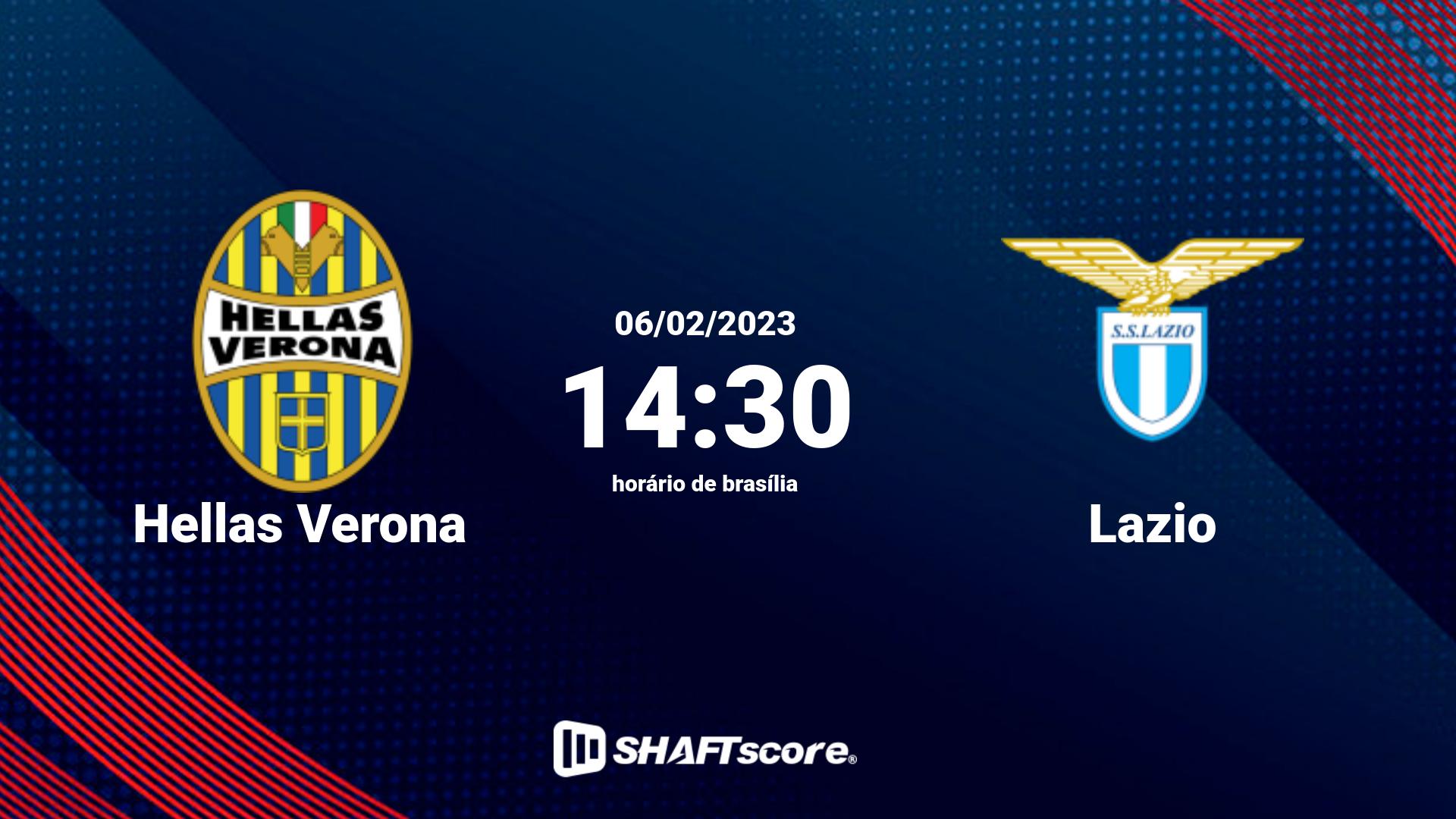 Estatísticas do jogo Hellas Verona vs Lazio 06.02 14:30