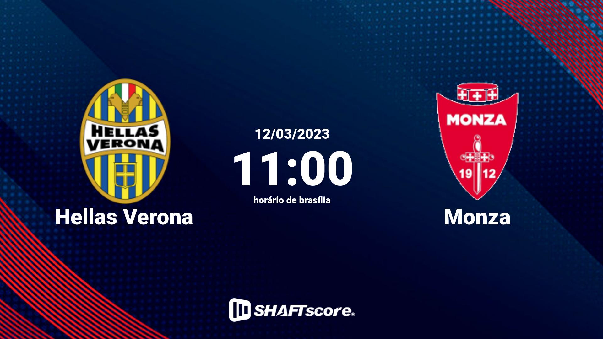 Estatísticas do jogo Hellas Verona vs Monza 12.03 11:00