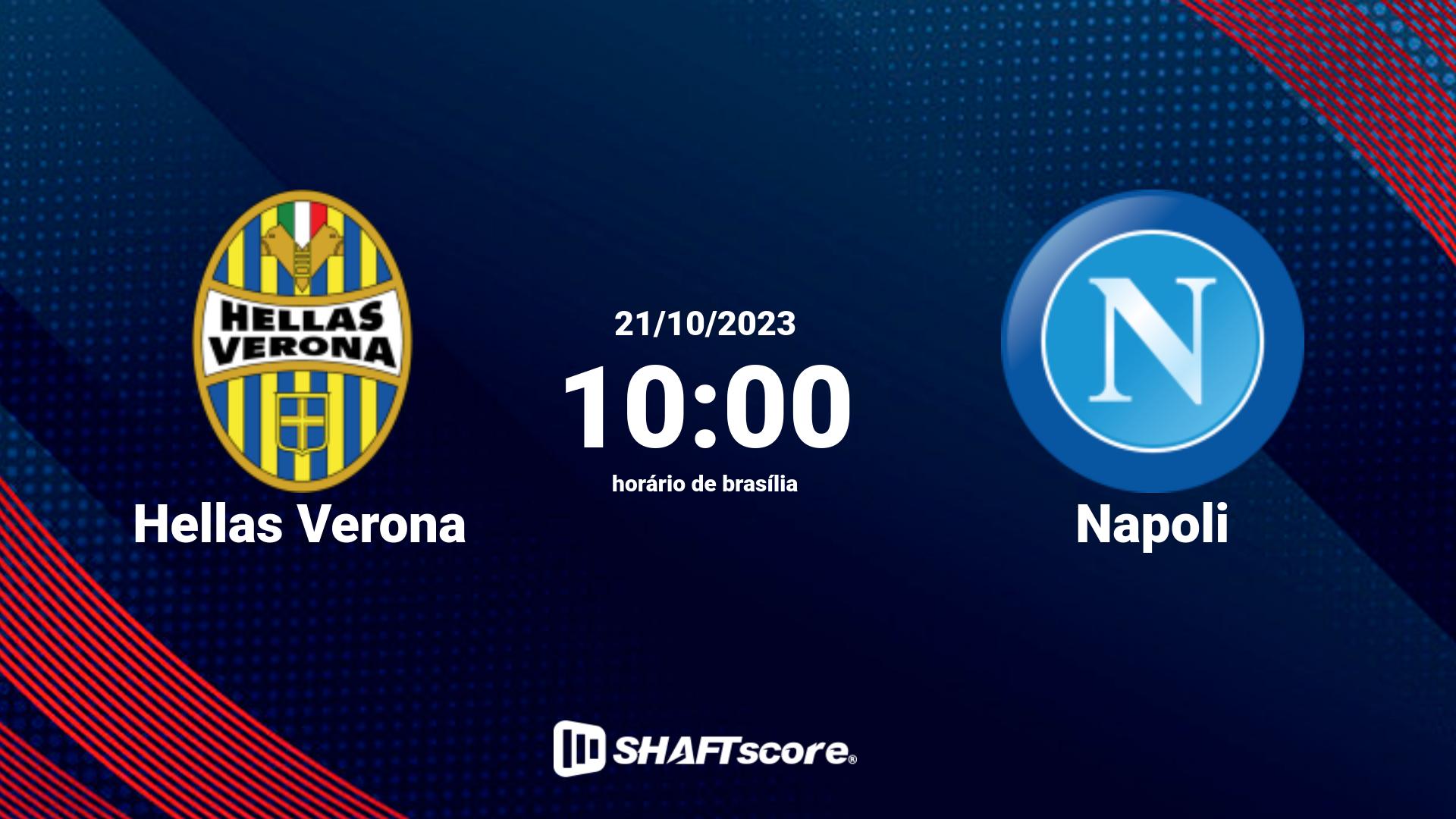 Estatísticas do jogo Hellas Verona vs Napoli 21.10 10:00