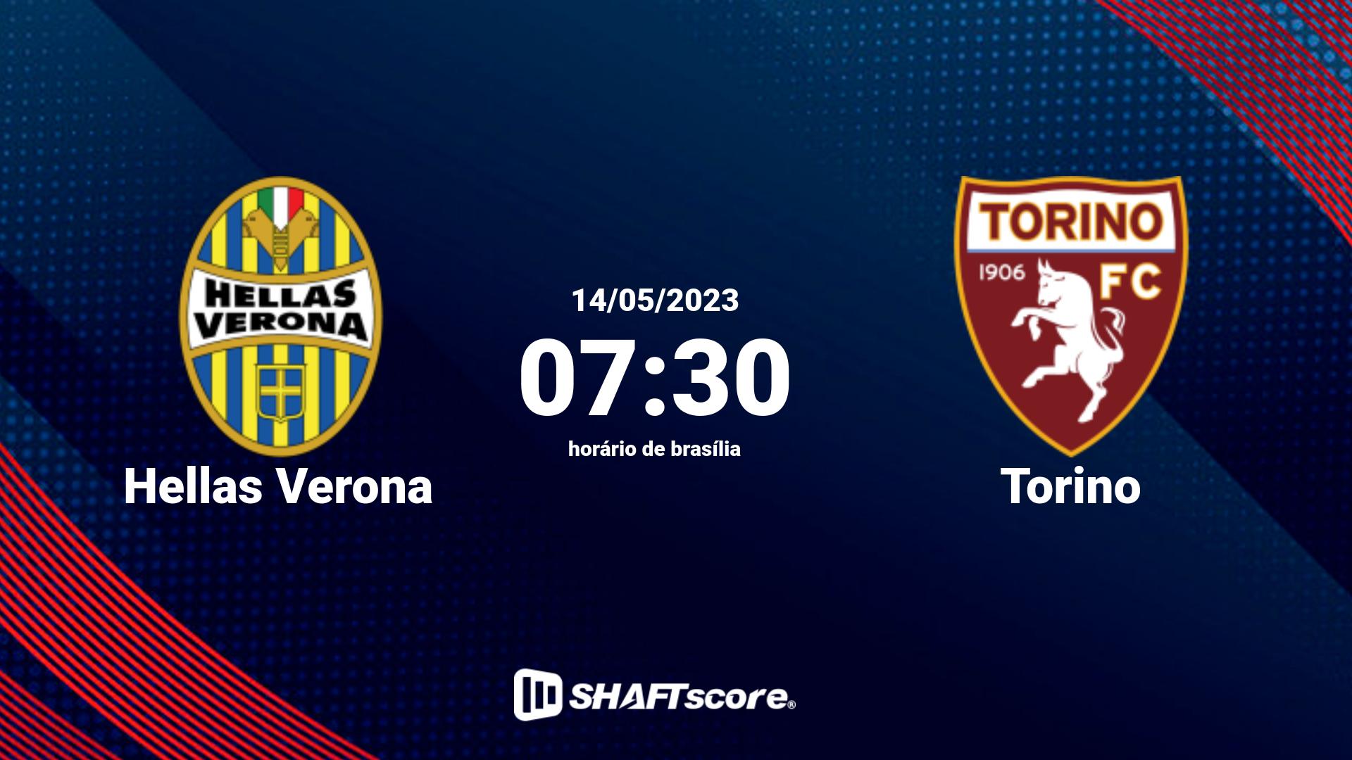 Estatísticas do jogo Hellas Verona vs Torino 14.05 07:30