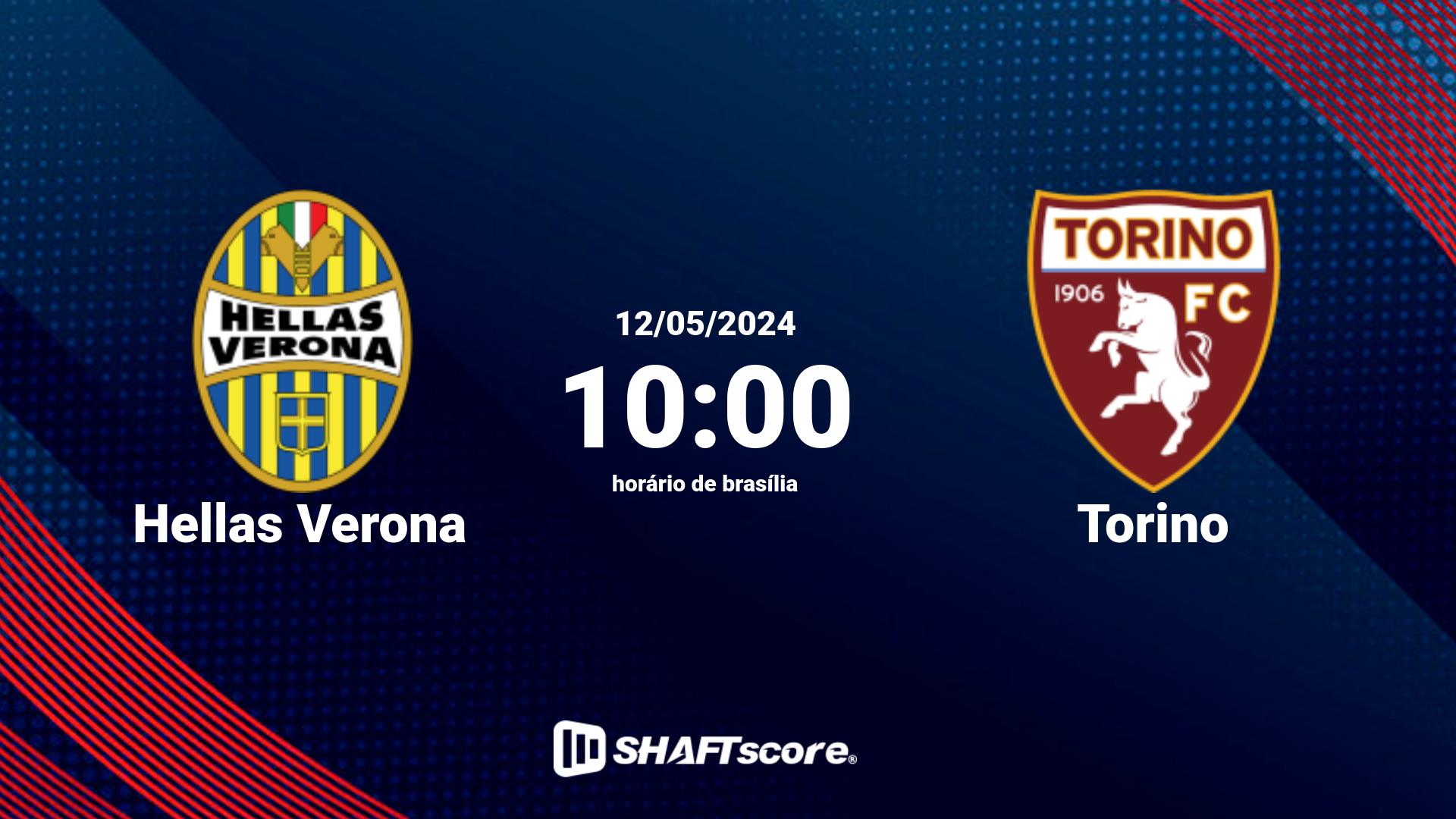 Estatísticas do jogo Hellas Verona vs Torino 12.05 10:00