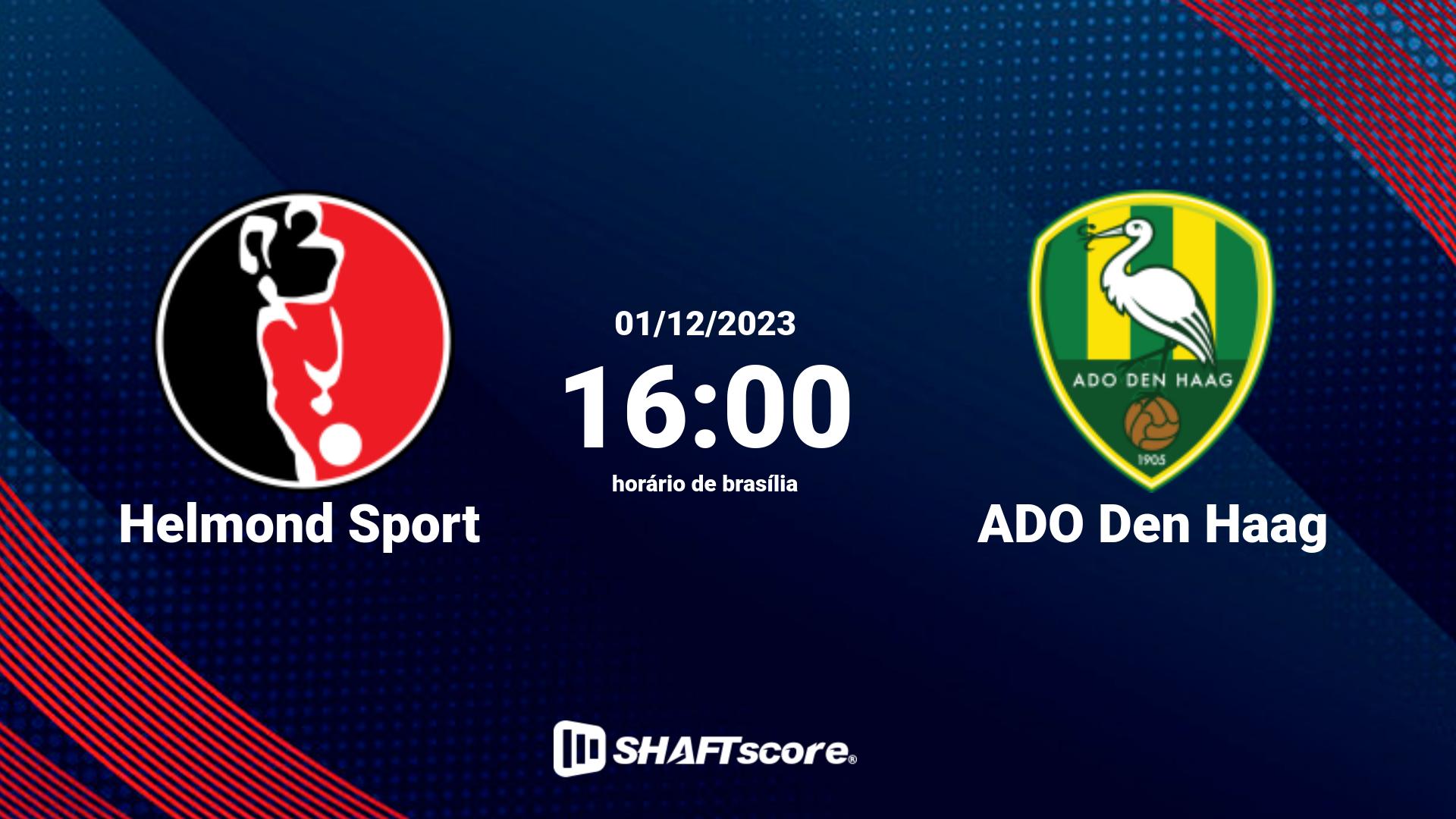 Estatísticas do jogo Helmond Sport vs ADO Den Haag 01.12 16:00