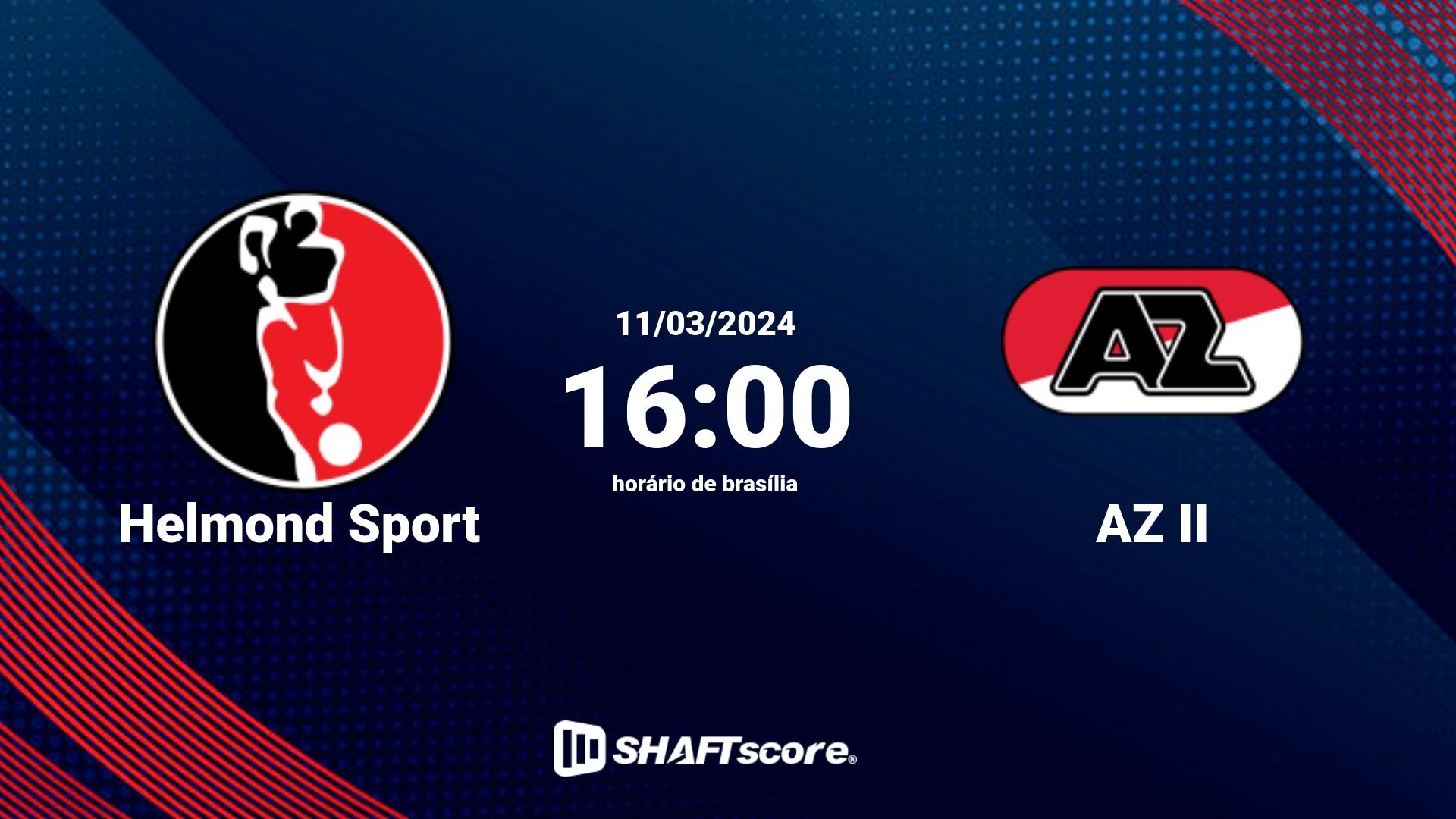 Estatísticas do jogo Helmond Sport vs AZ II 11.03 16:00