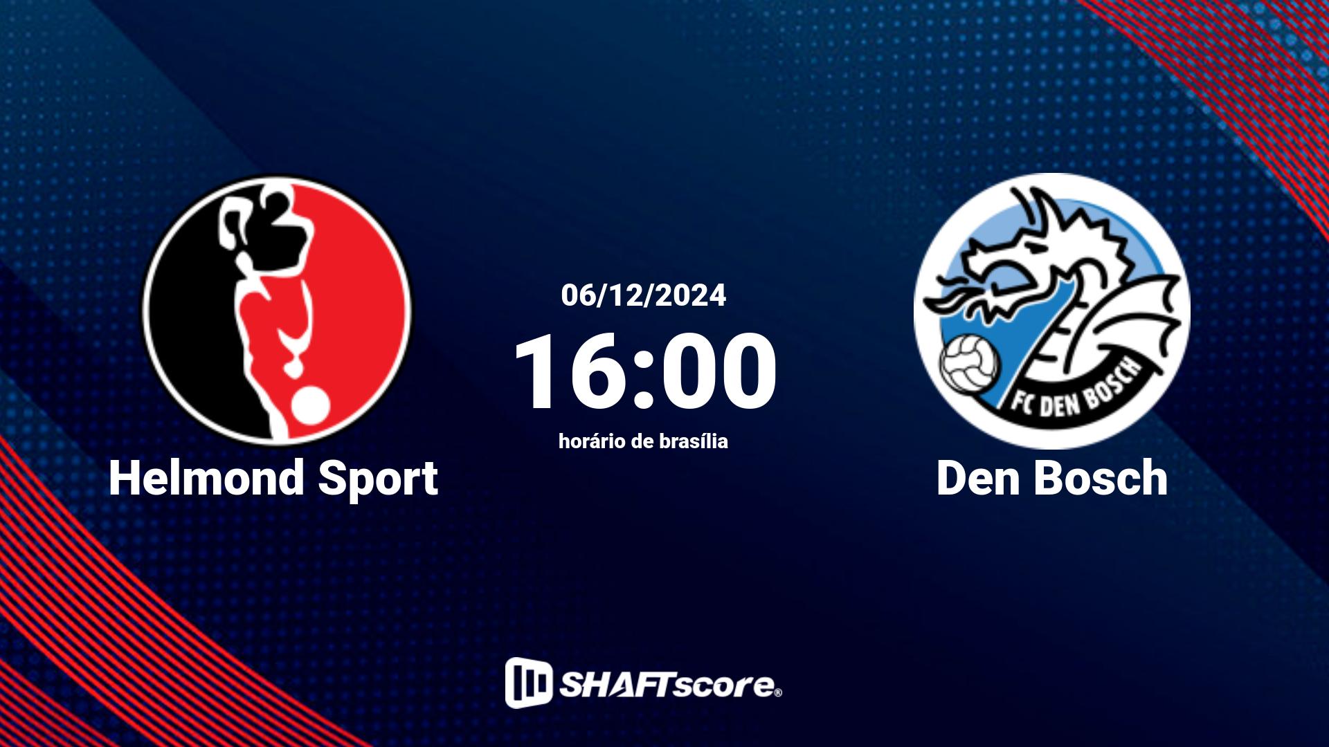 Estatísticas do jogo Helmond Sport vs Den Bosch 06.12 16:00