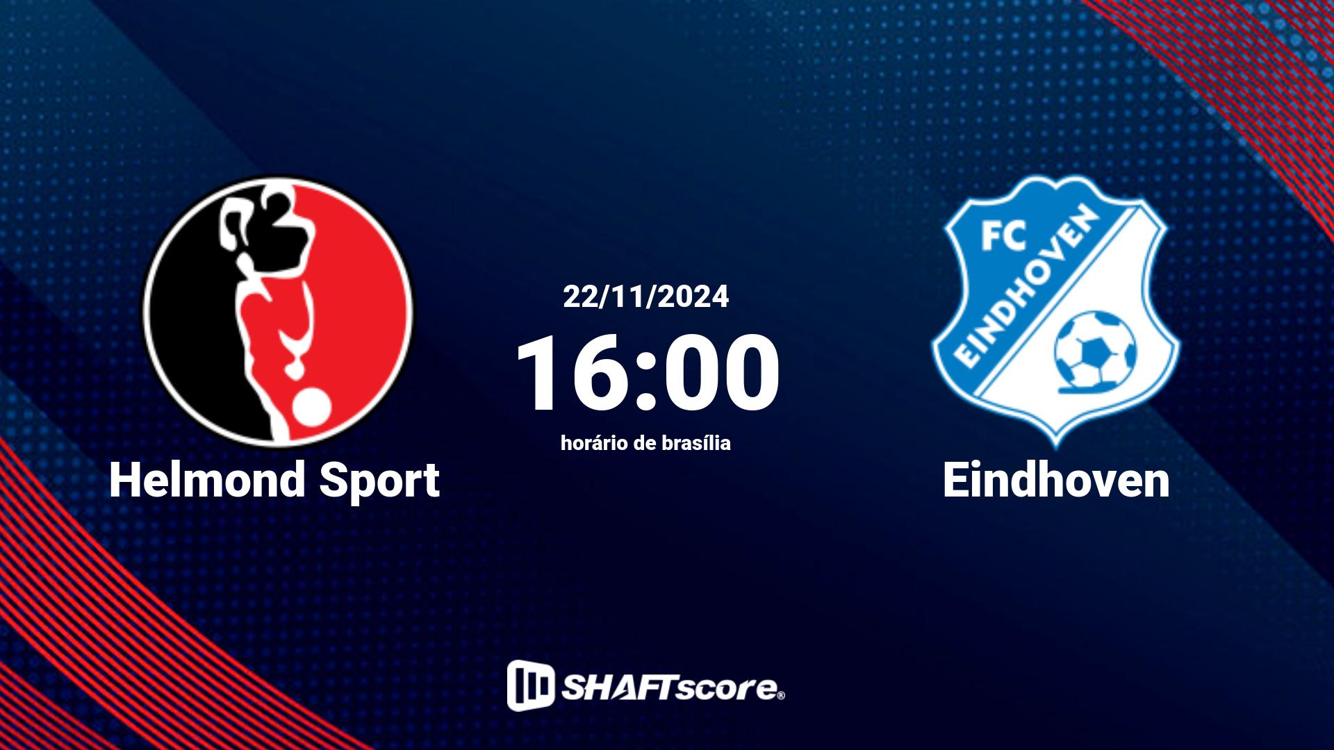 Estatísticas do jogo Helmond Sport vs Eindhoven 22.11 16:00