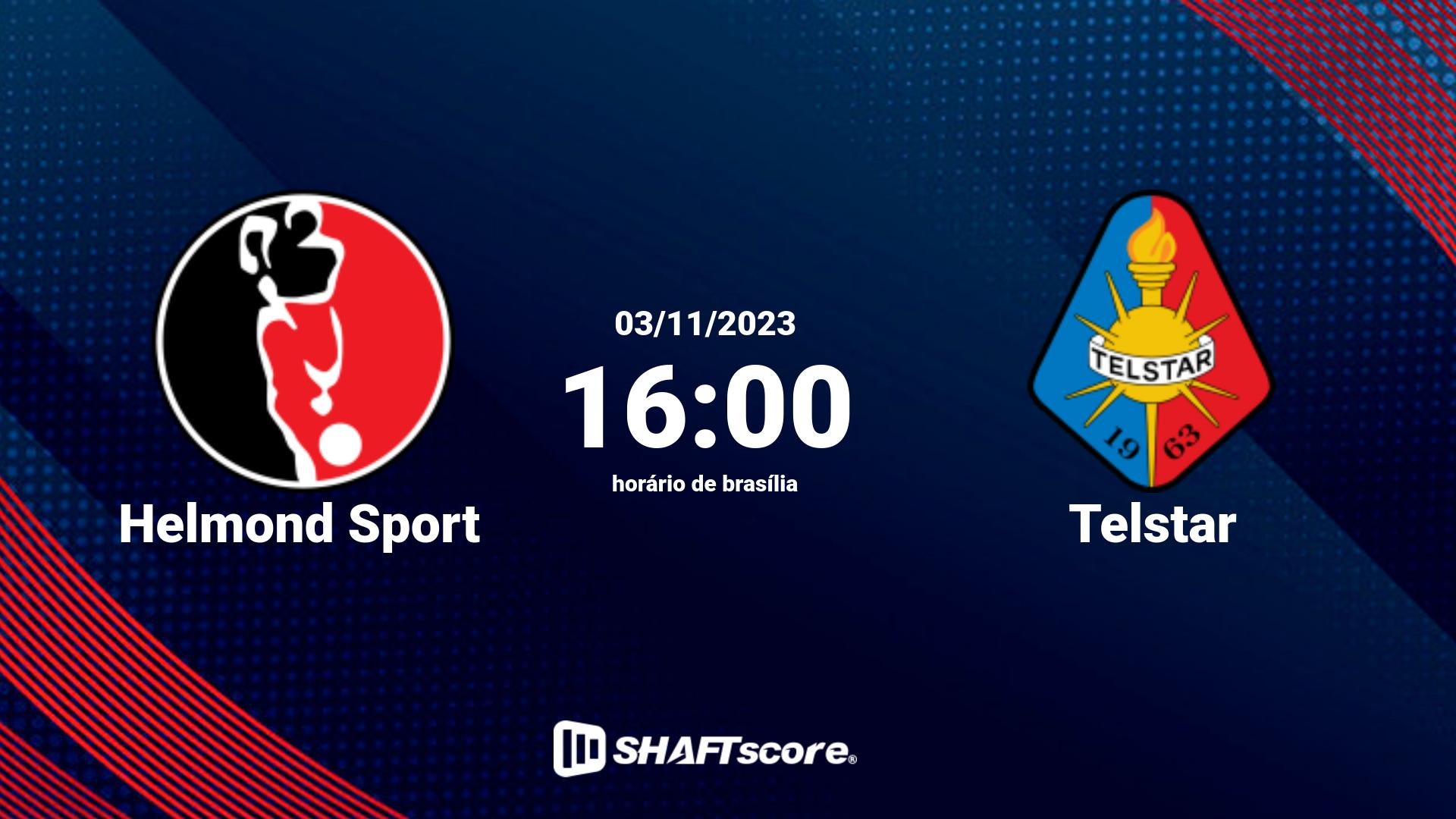 Estatísticas do jogo Helmond Sport vs Telstar 03.11 16:00