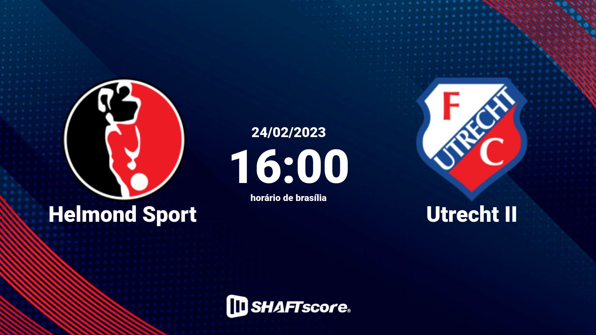 Estatísticas do jogo Helmond Sport vs Utrecht II 24.02 16:00