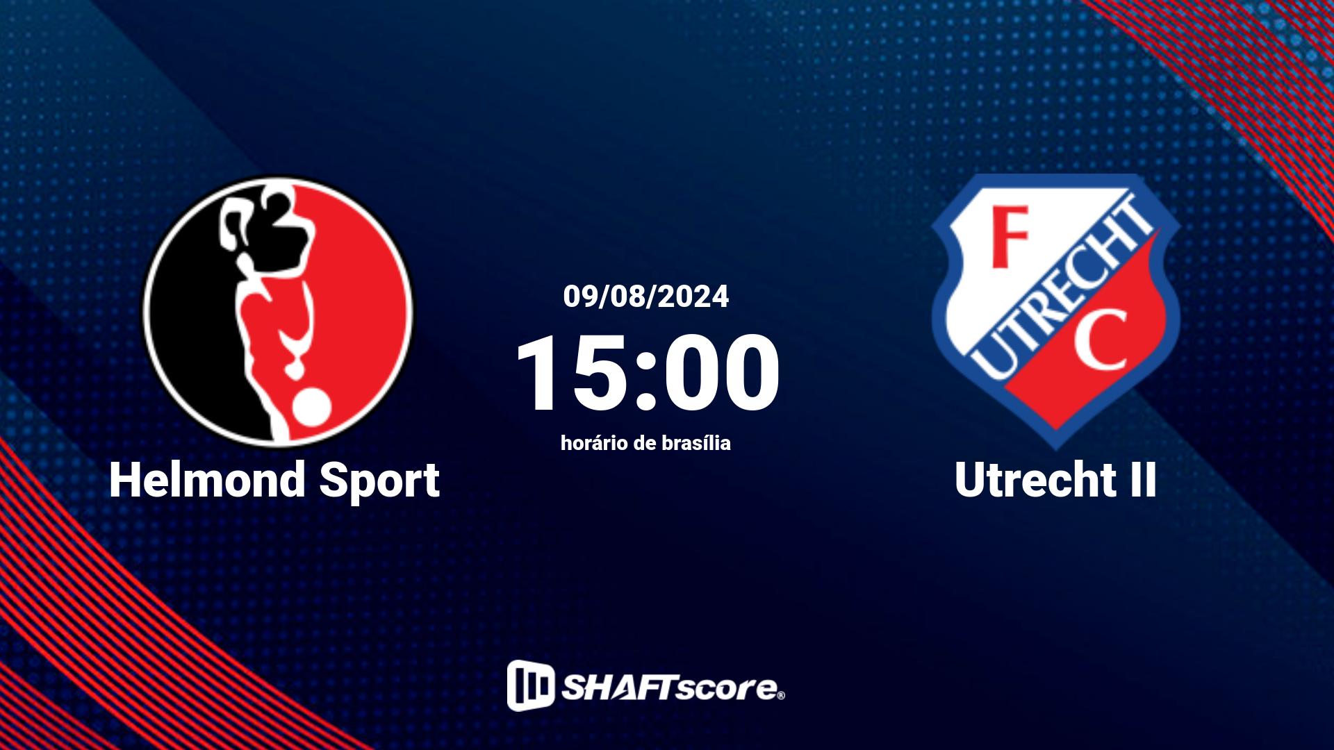 Estatísticas do jogo Helmond Sport vs Utrecht II 09.08 15:00