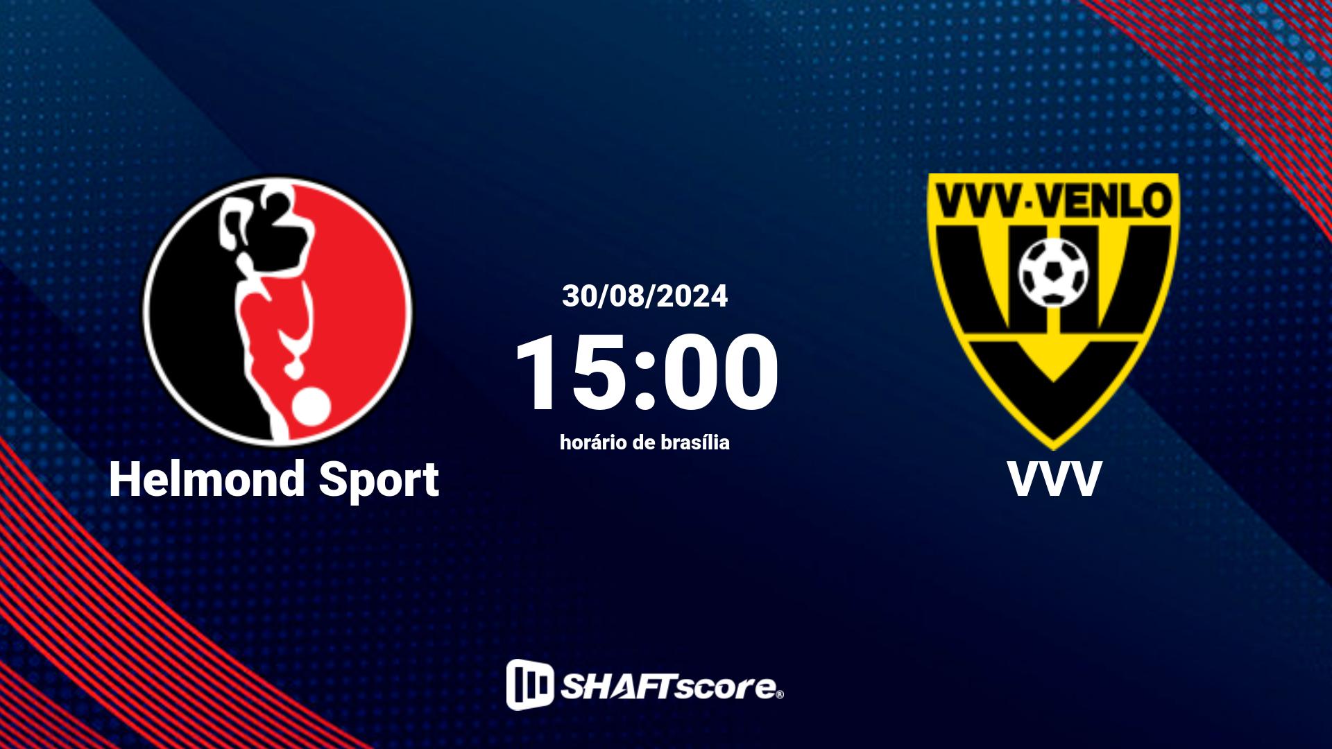 Estatísticas do jogo Helmond Sport vs VVV 30.08 15:00